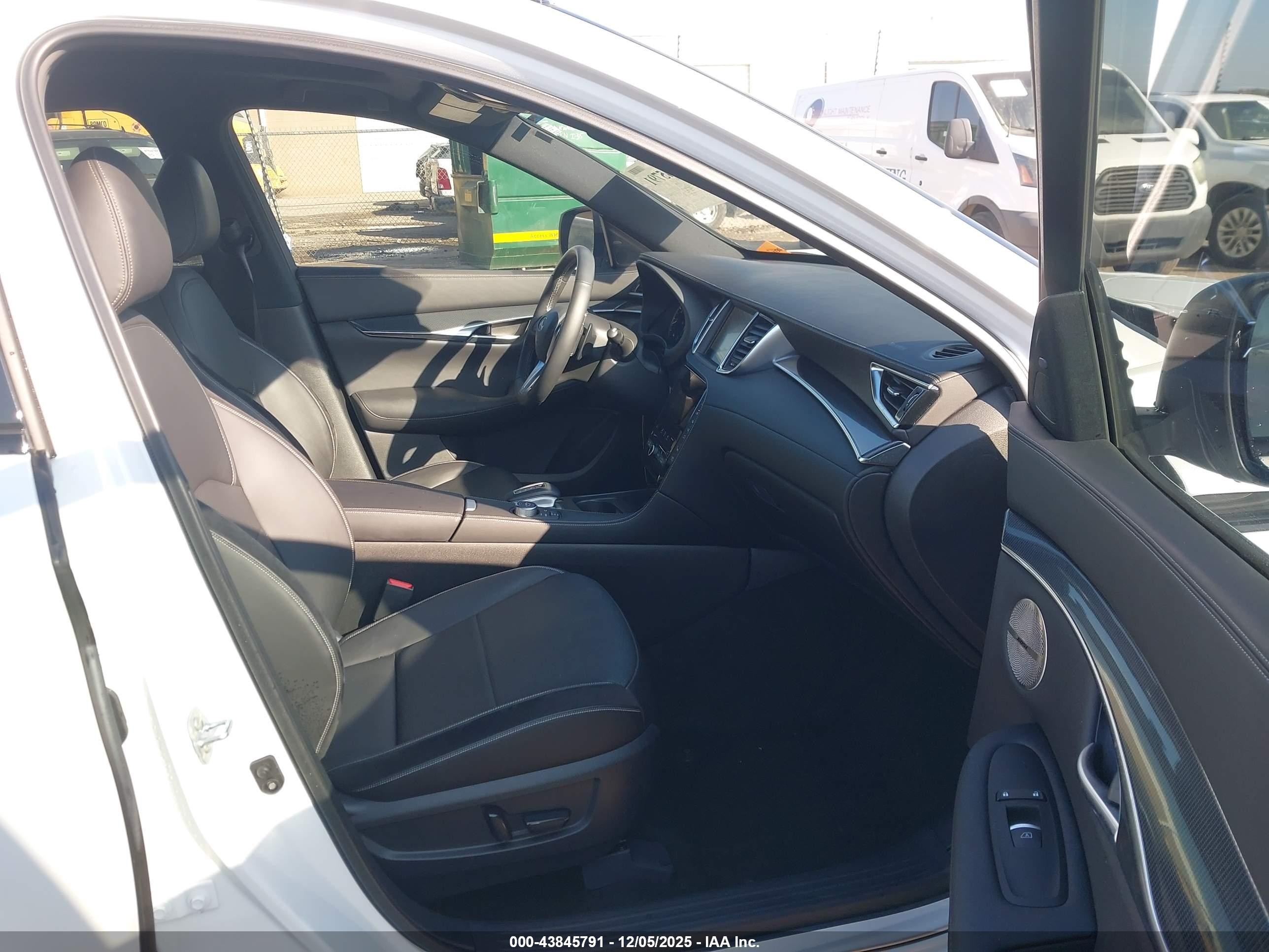 2025 Infiniti Qx50 Sport Awd White vin: 3PCAJ5FB2SF101908