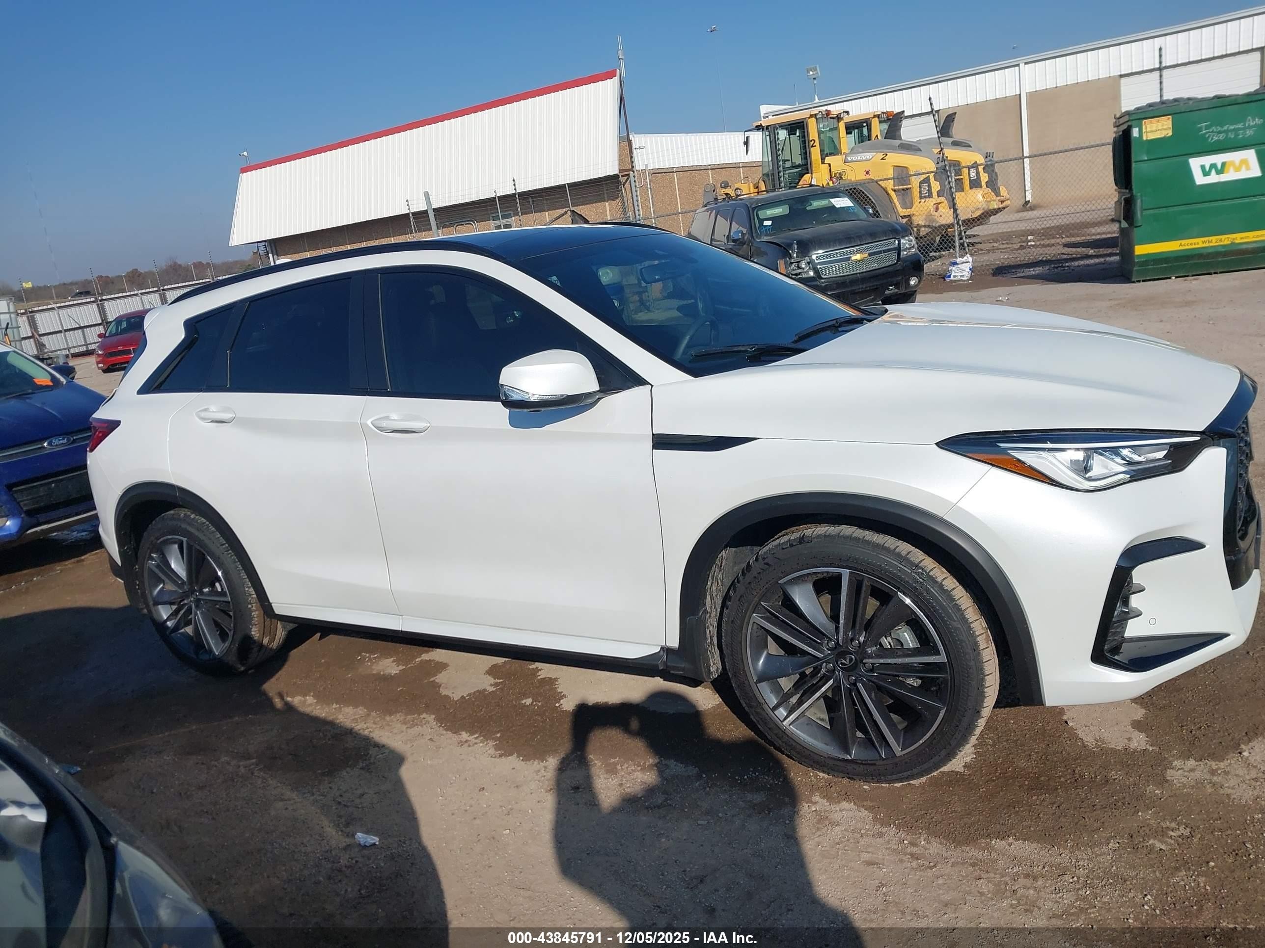 2025 Infiniti Qx50 Sport Awd White vin: 3PCAJ5FB2SF101908