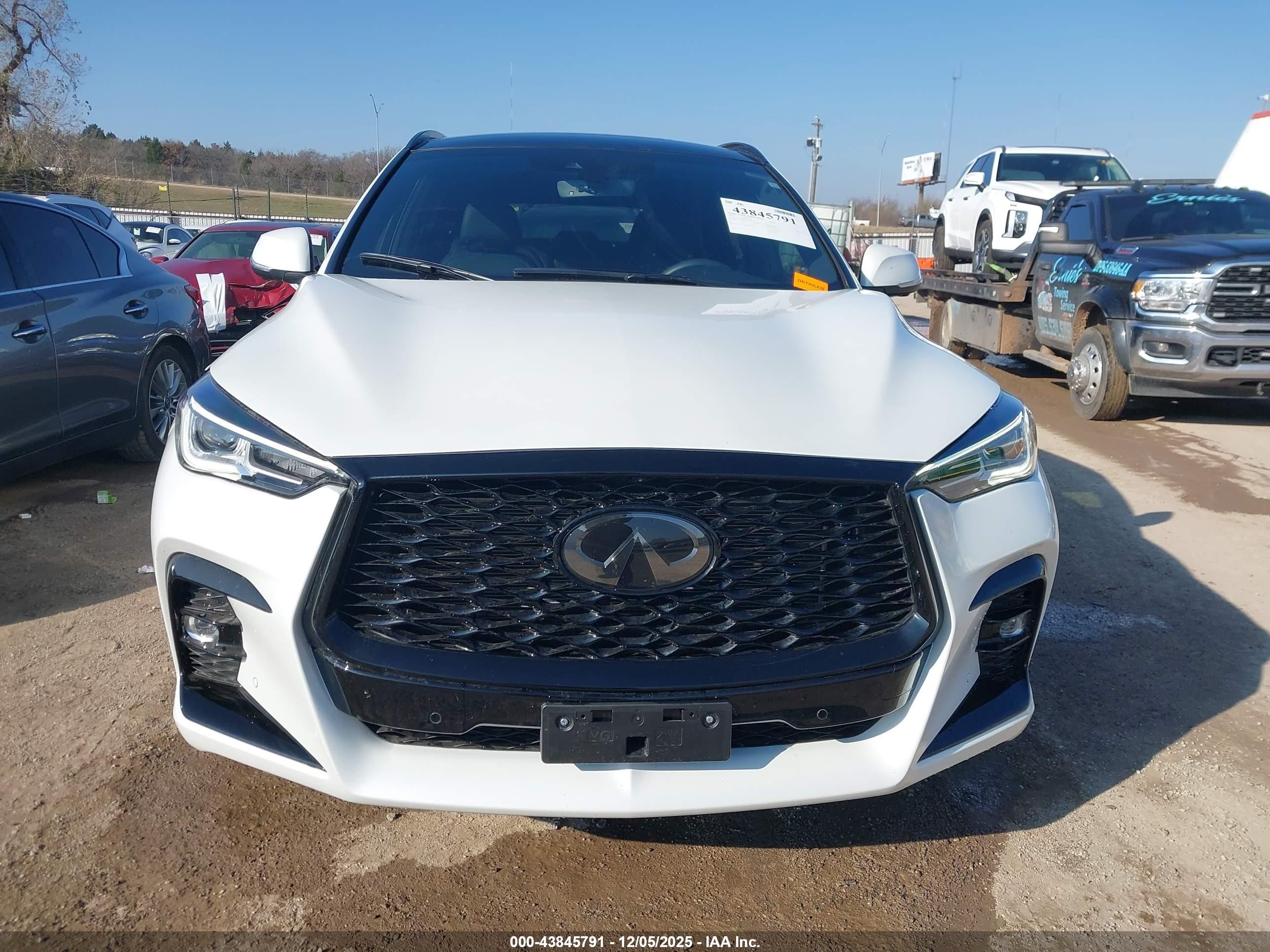 2025 Infiniti Qx50 Sport Awd White vin: 3PCAJ5FB2SF101908