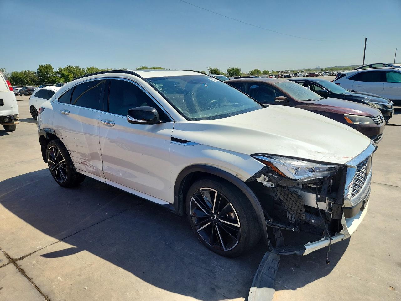 2022 Infiniti Qx55 Luxe White vin: 3PCAJ5J3XNF105872