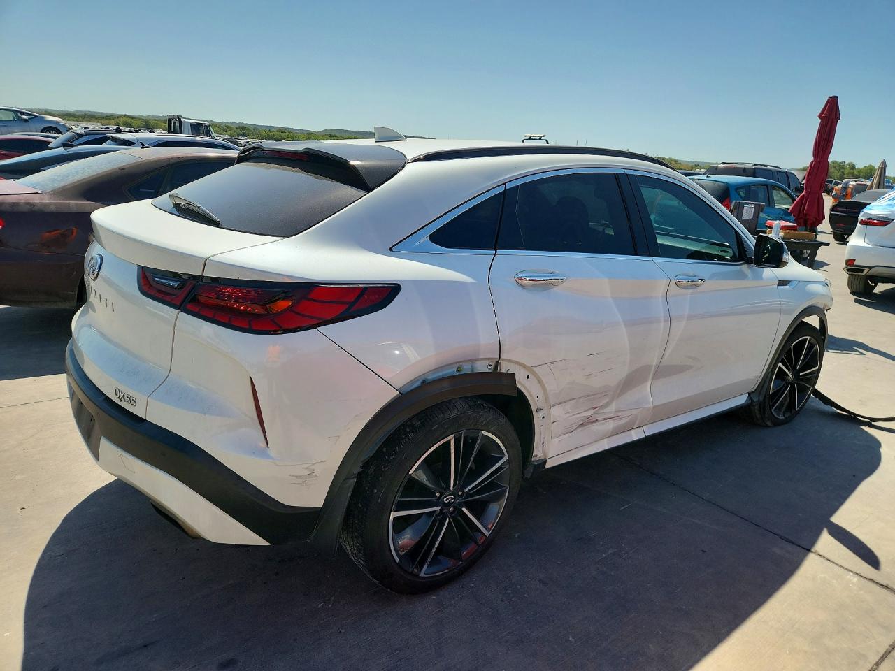 2022 Infiniti Qx55 Luxe White vin: 3PCAJ5J3XNF105872