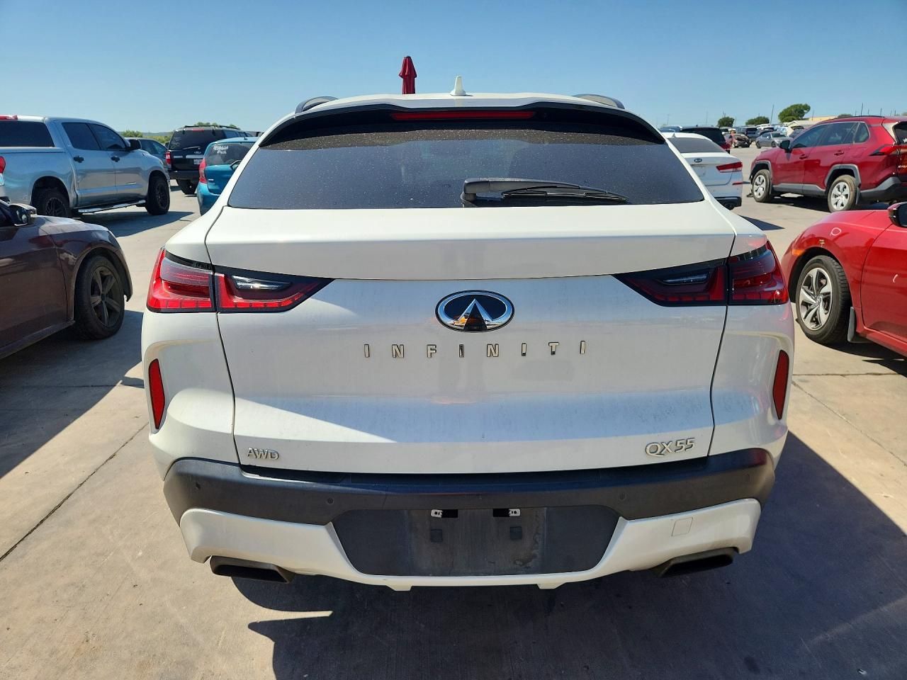 2022 Infiniti Qx55 Luxe White vin: 3PCAJ5J3XNF105872