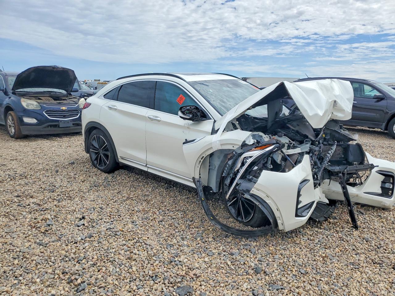 2022 Infiniti Qx55 Essential White vin: 3PCAJ5K37NF112843