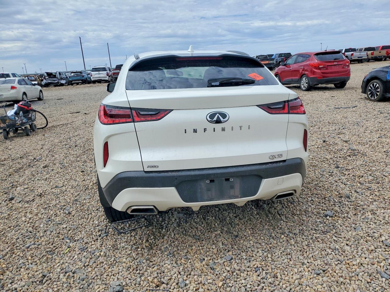 2022 Infiniti Qx55 Essential Белый vin: 3PCAJ5K37NF112843