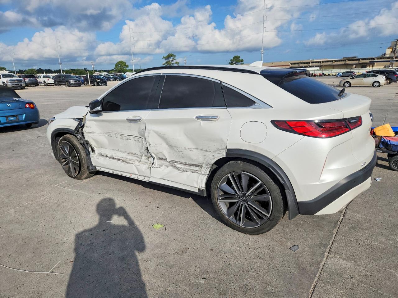 2023 Infiniti Qx55 Essential White vin: 3PCAJ5KR1PF124140