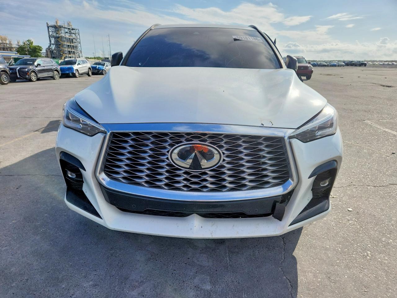 2023 Infiniti Qx55 Essential White vin: 3PCAJ5KR1PF124140