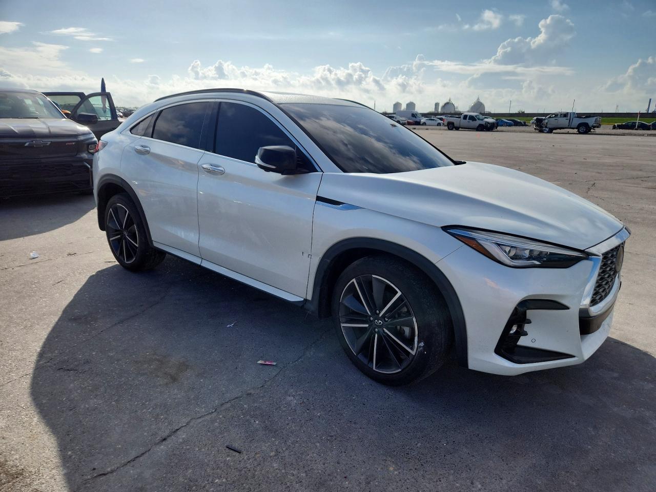 2023 Infiniti Qx55 Essential White vin: 3PCAJ5KR1PF124140