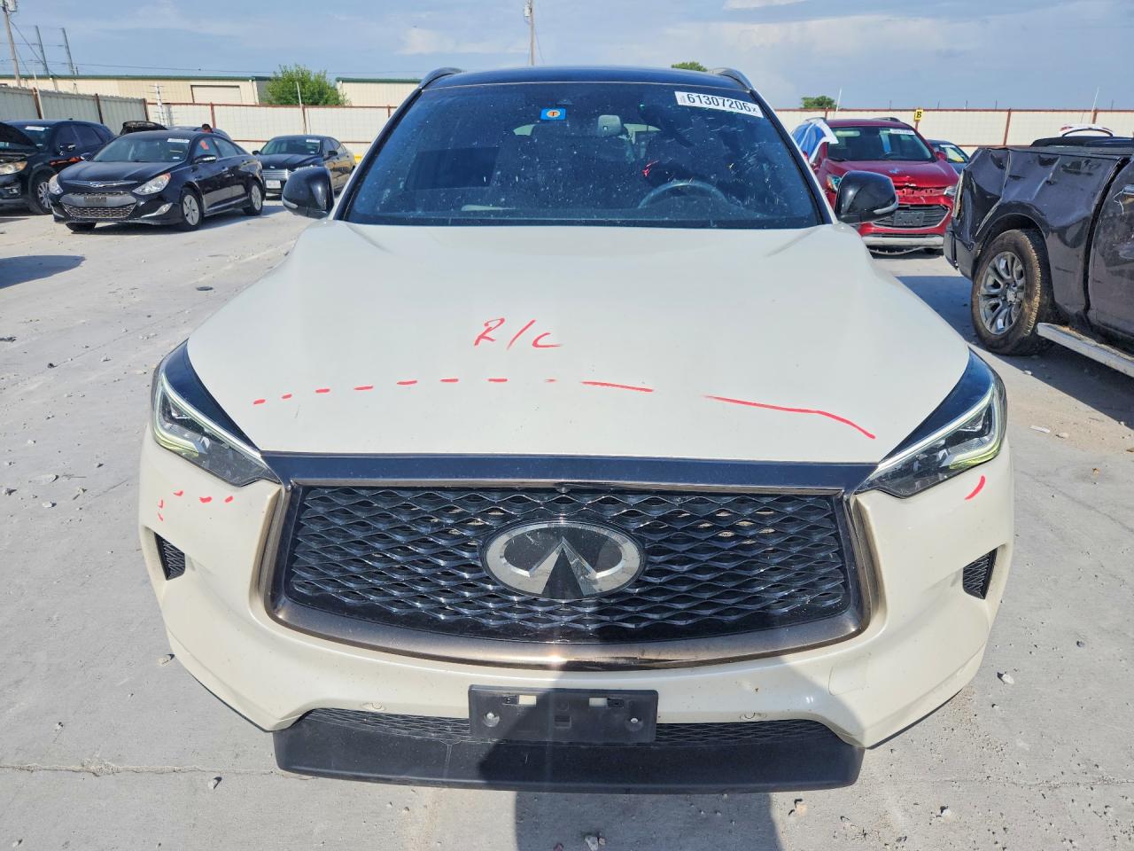 2020 Infiniti Qx50 Essential White vin: 3PCAJ5M13LF110824