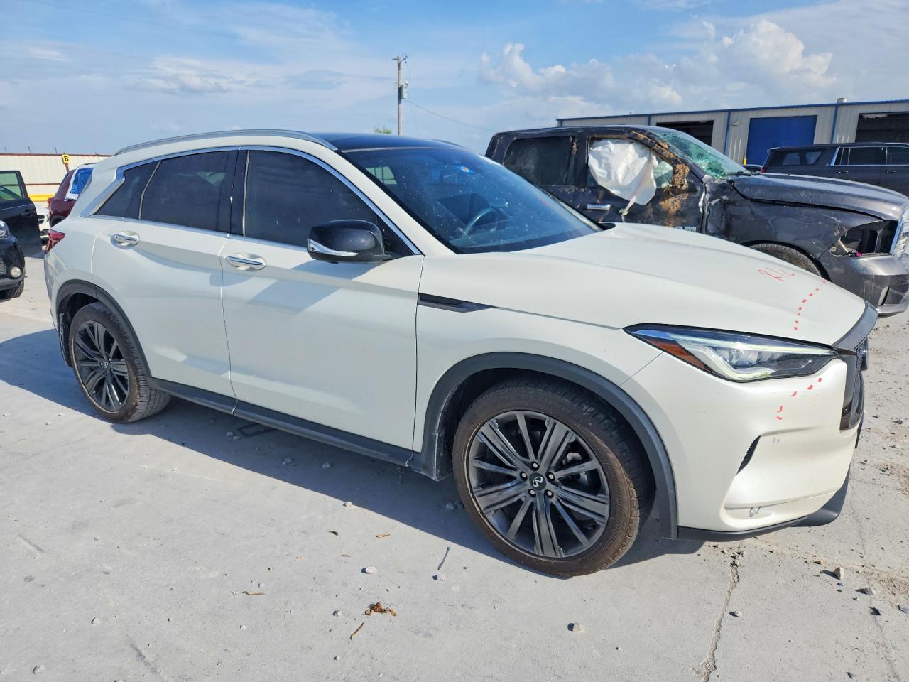2020 Infiniti Qx50 Essential White vin: 3PCAJ5M13LF110824