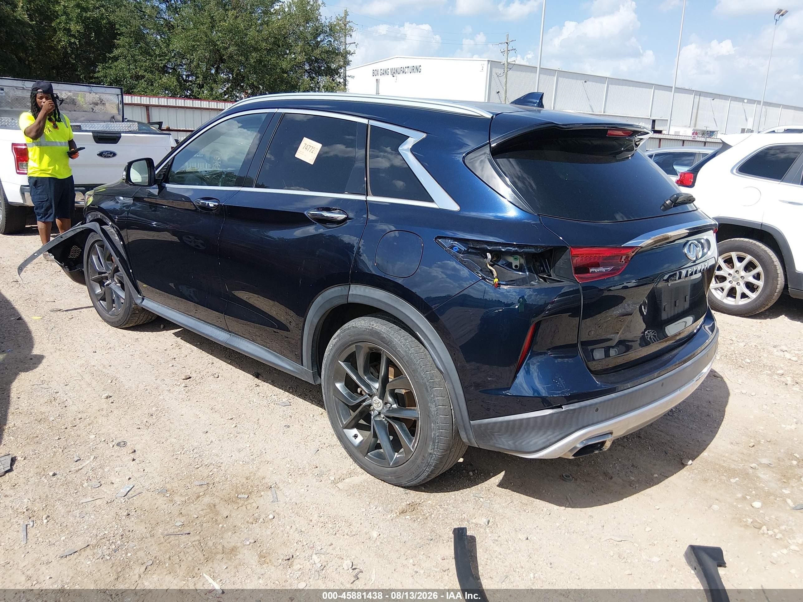 2019 Infiniti Qx50 Essential Синий vin: 3PCAJ5M15KF103419