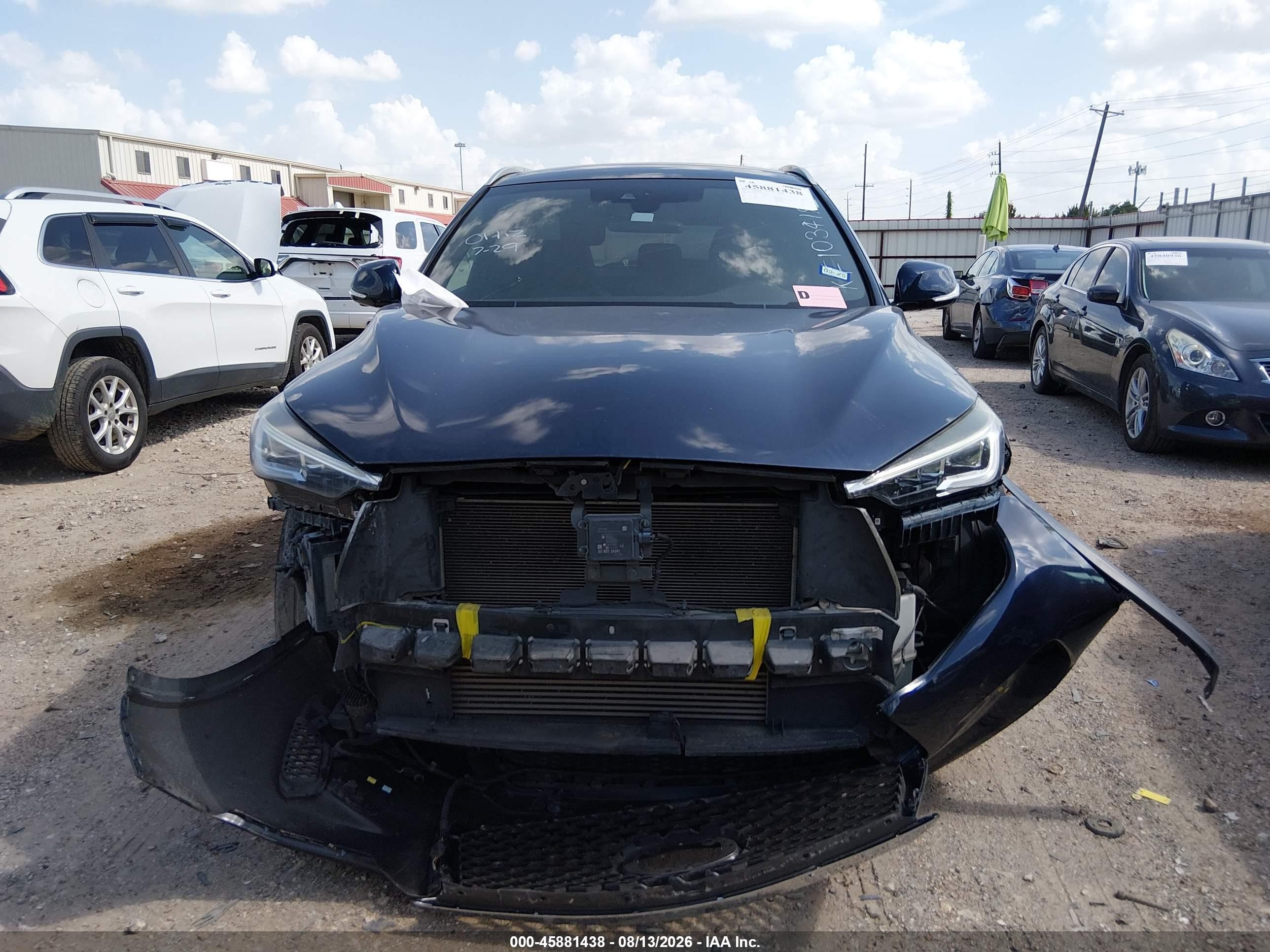 2019 Infiniti Qx50 Essential Синий vin: 3PCAJ5M15KF103419