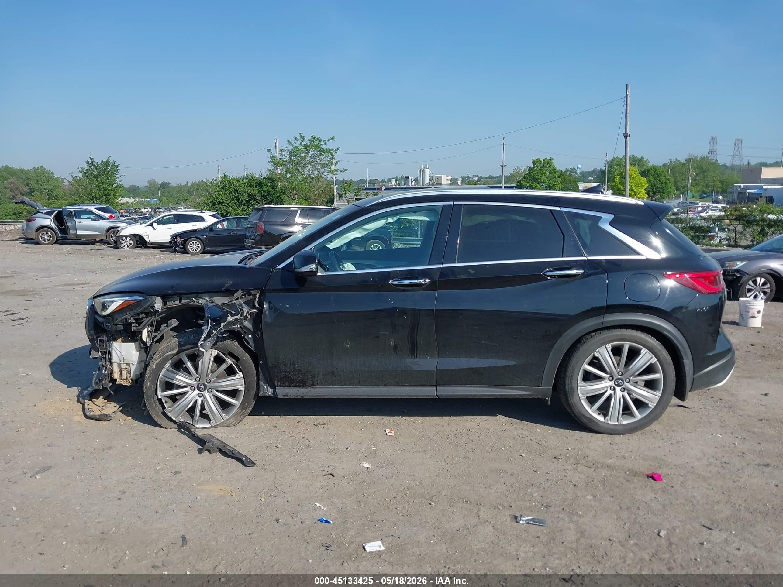 2020 Infiniti Qx50 Sensory Черный vin: 3PCAJ5M15LF121419
