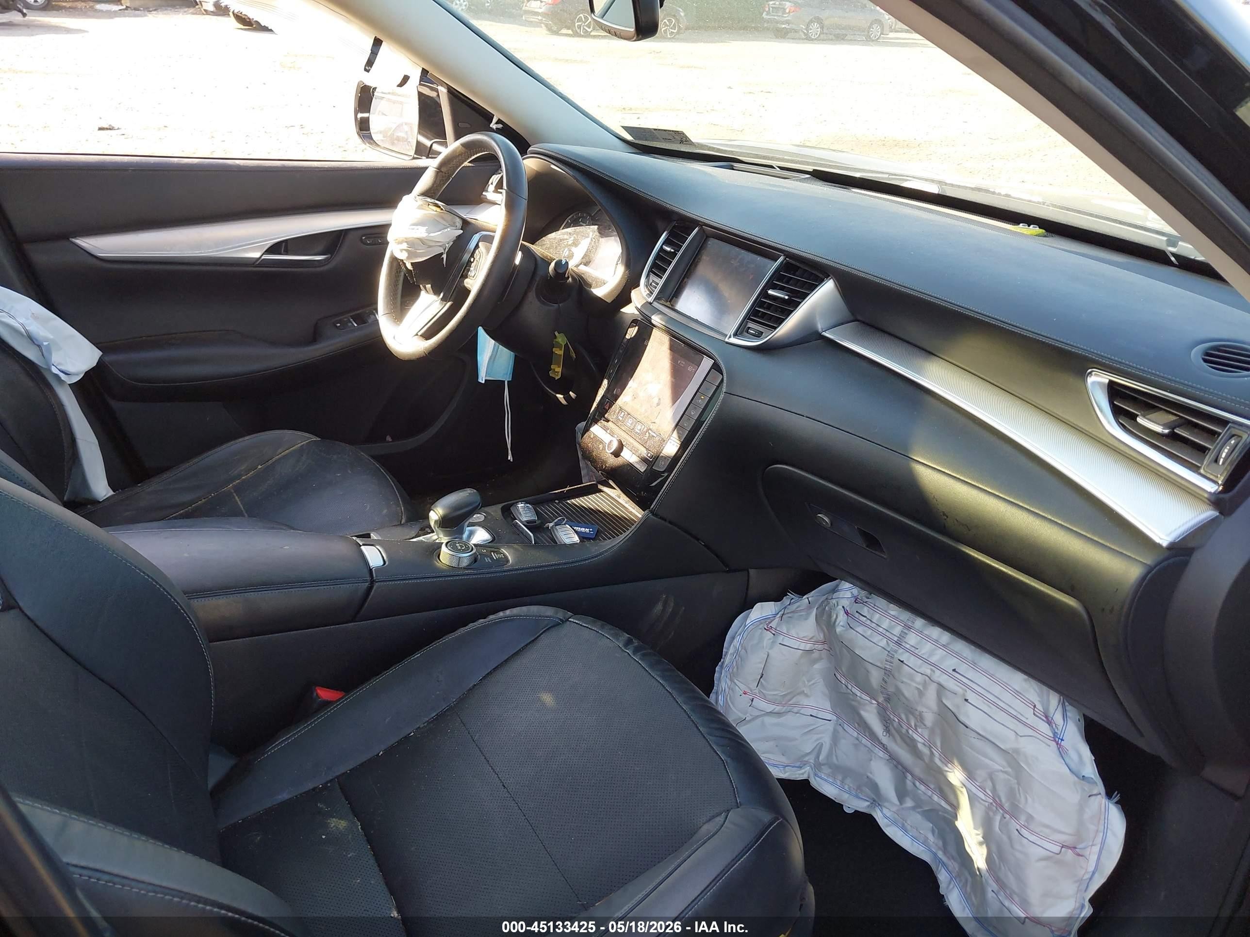 2020 Infiniti Qx50 Sensory Черный vin: 3PCAJ5M15LF121419