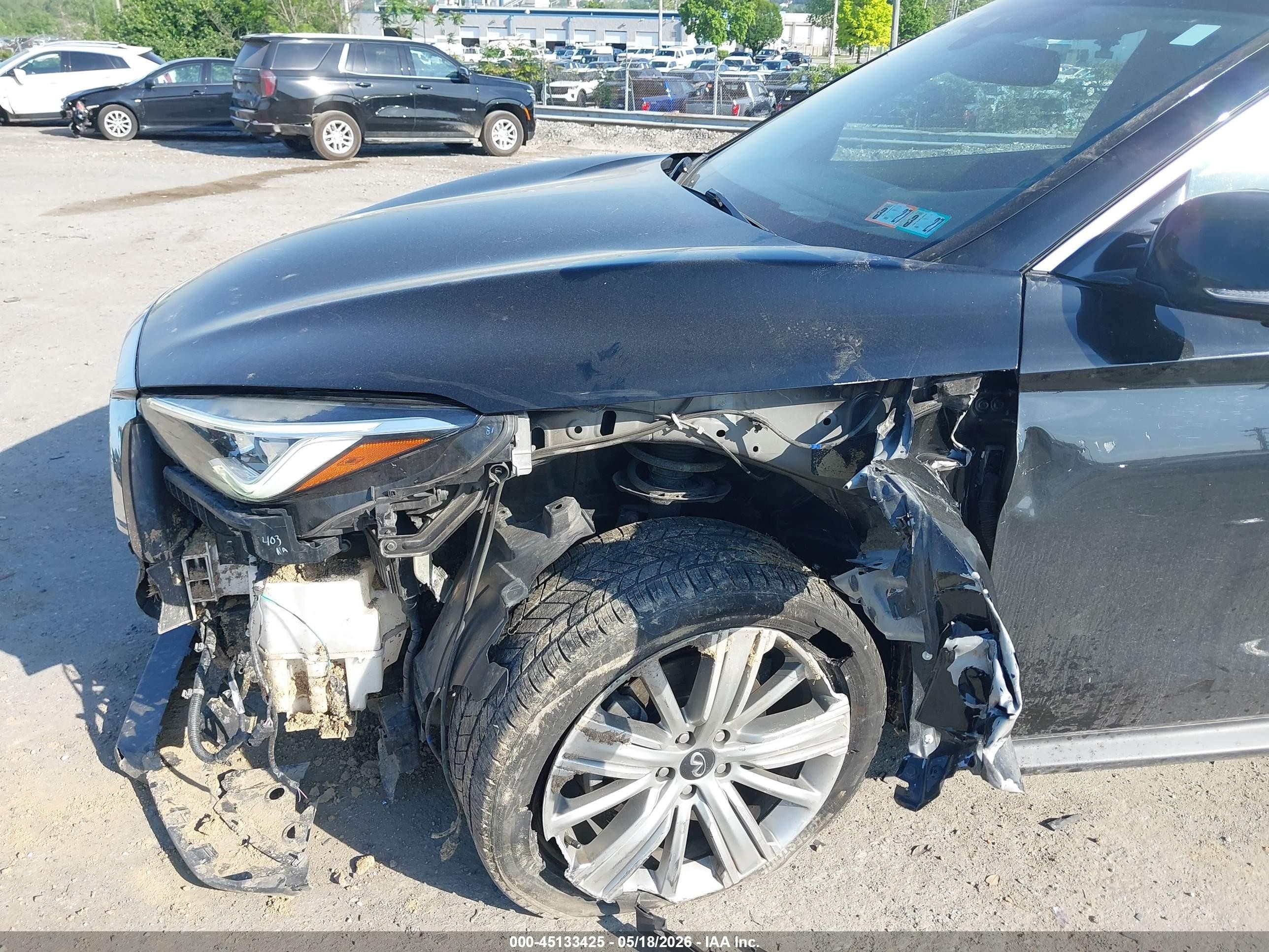 2020 Infiniti Qx50 Sensory Черный vin: 3PCAJ5M15LF121419