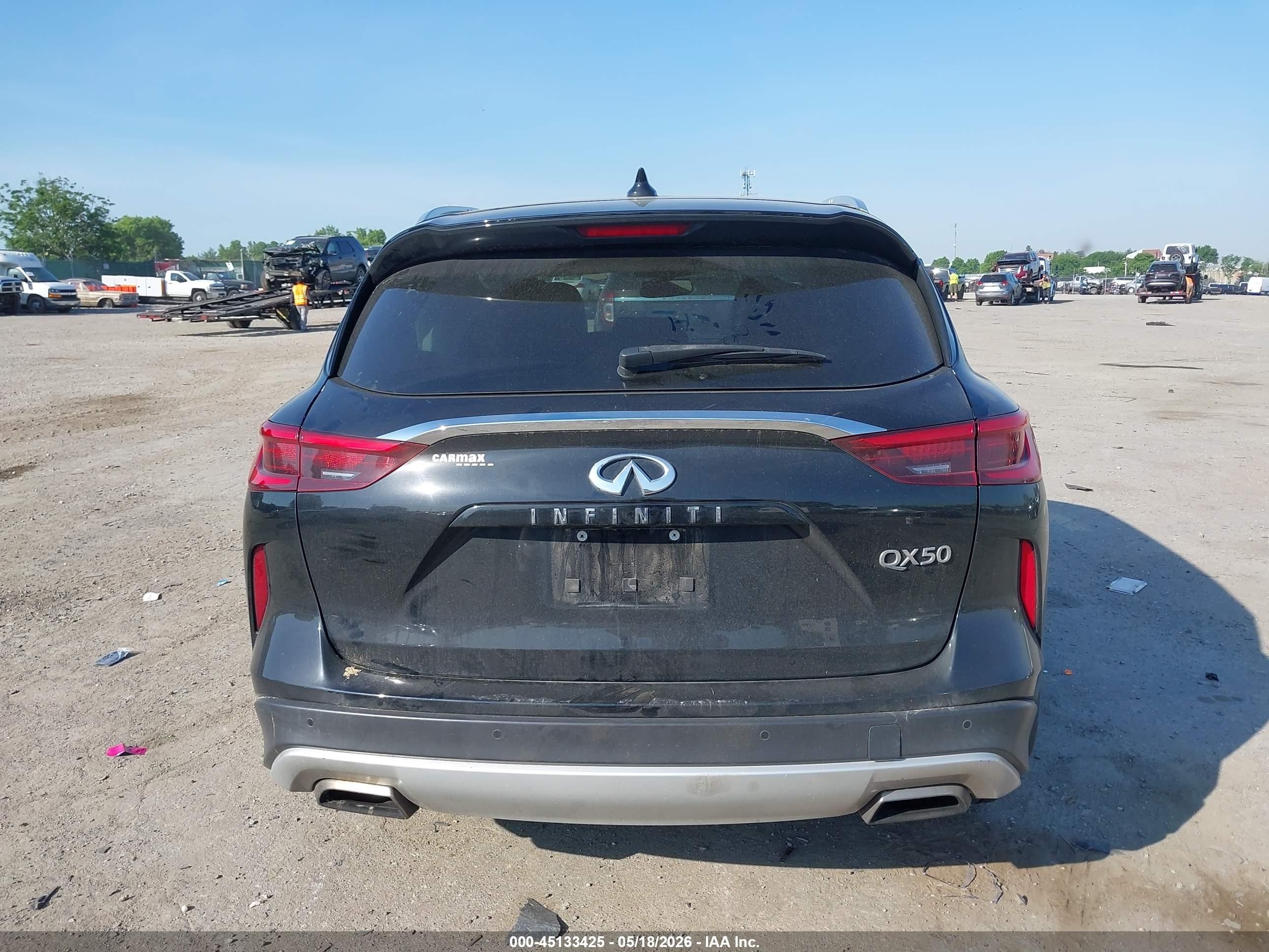 2020 Infiniti Qx50 Sensory Черный vin: 3PCAJ5M15LF121419