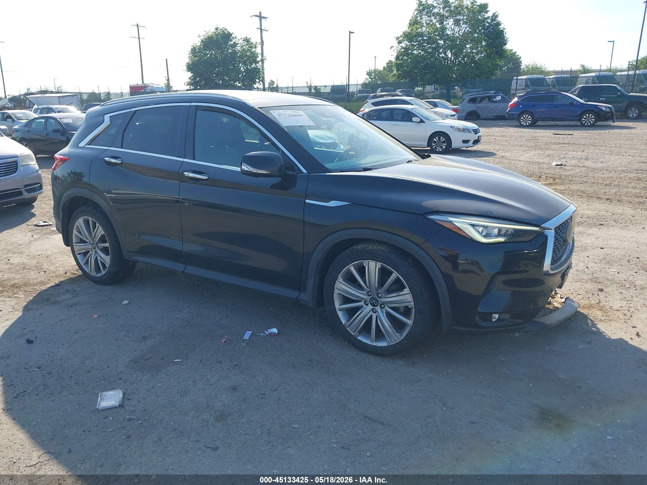 2020 Infiniti Qx50 Sensory Черный vin: 3PCAJ5M15LF121419