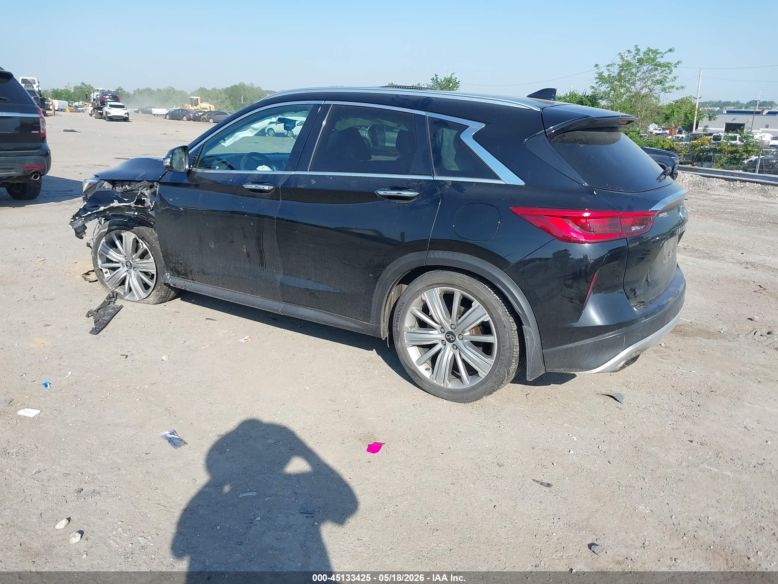 2020 Infiniti Qx50 Sensory Черный vin: 3PCAJ5M15LF121419