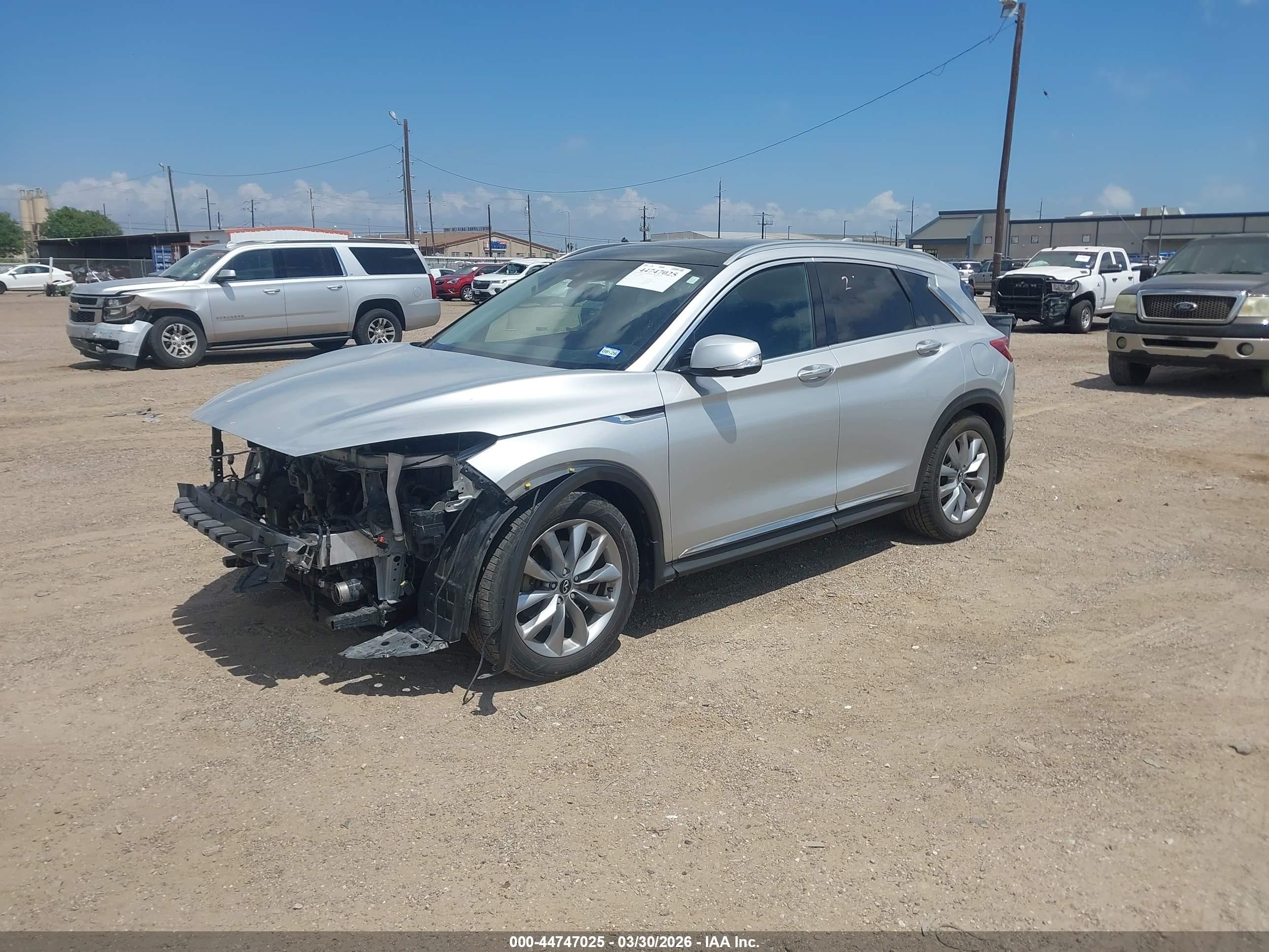 2019 Infiniti Qx50 Essential Silver vin: 3PCAJ5M16KF133142