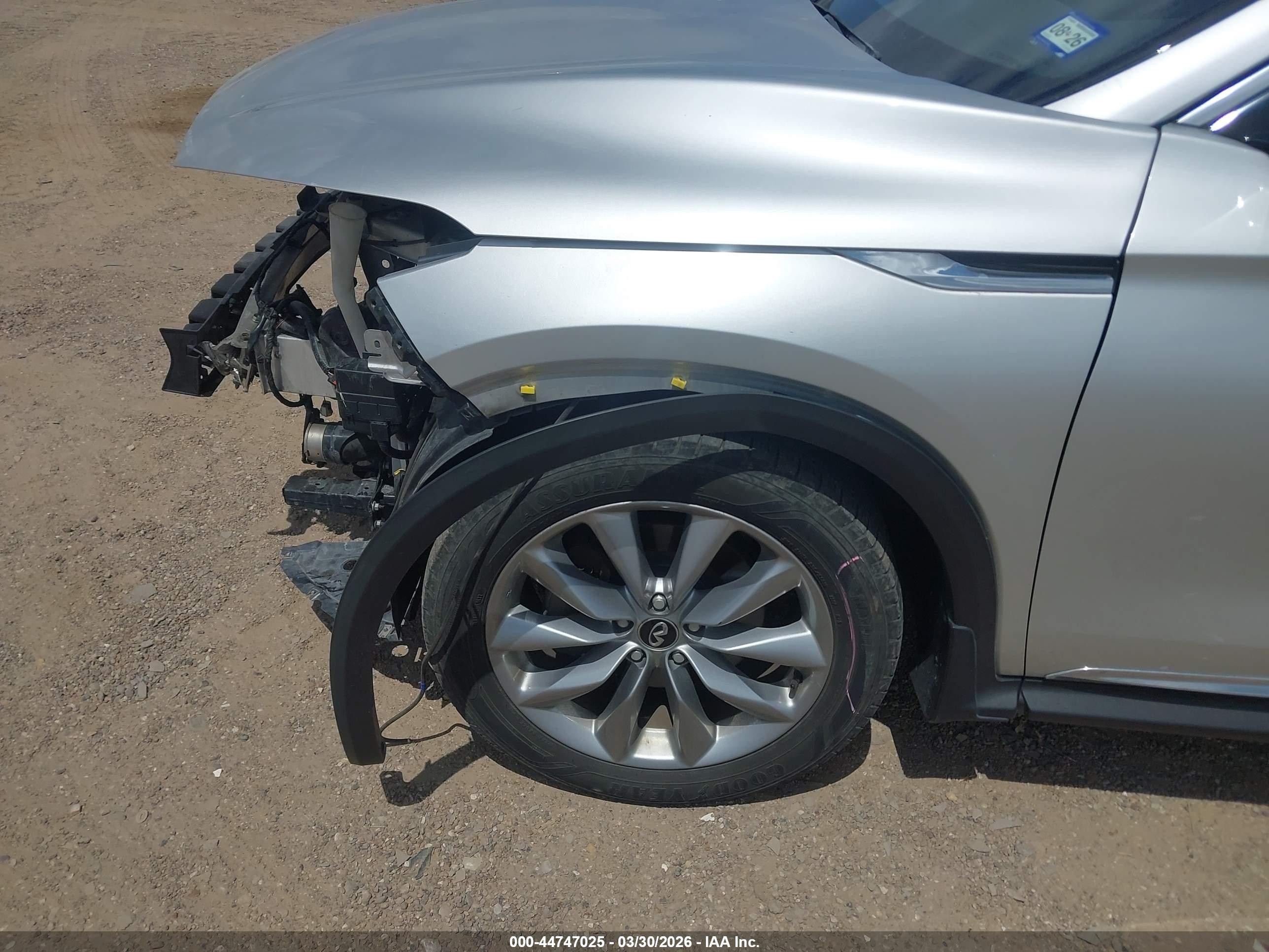 2019 Infiniti Qx50 Essential Silver vin: 3PCAJ5M16KF133142