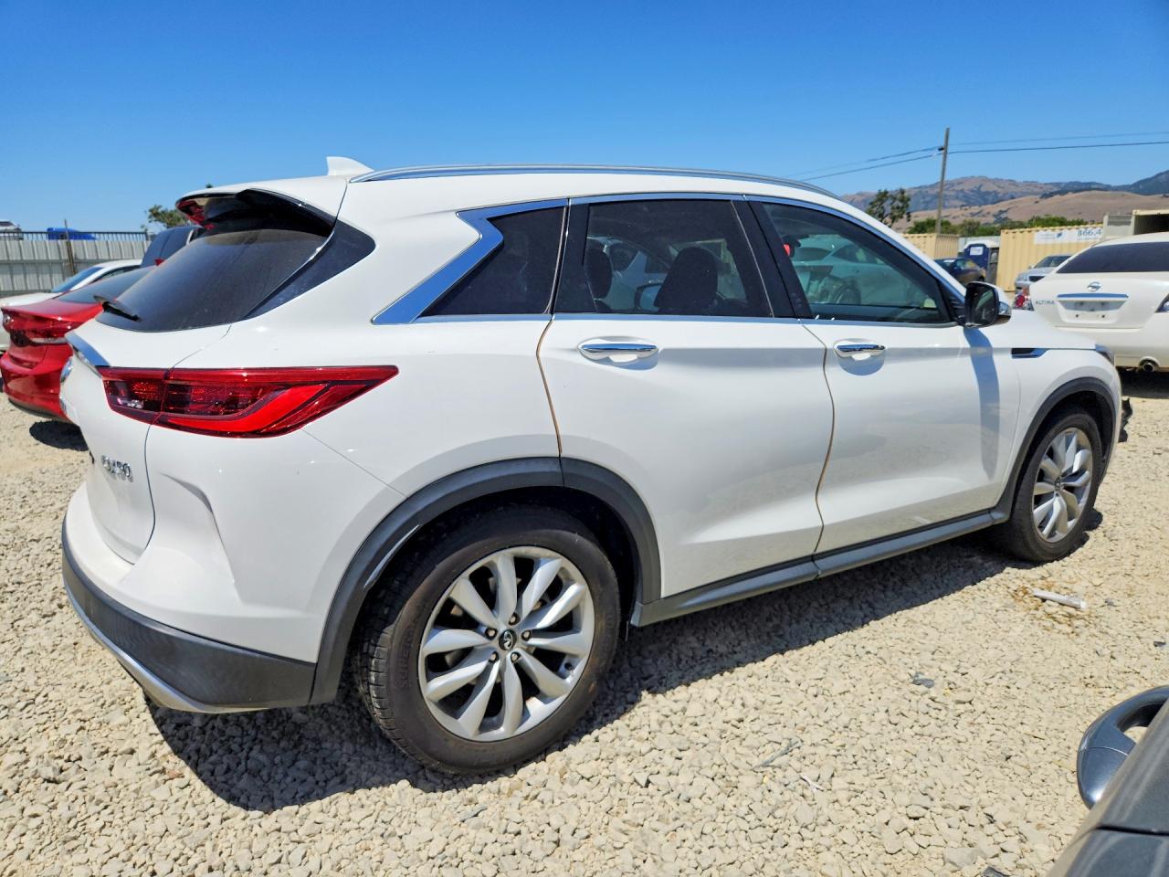 2019 Infiniti Qx50 Luxe White vin: 3PCAJ5M17KF126202