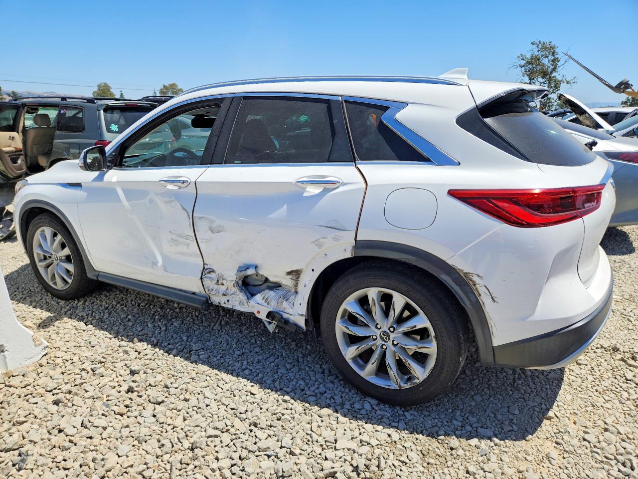 2019 Infiniti Qx50 Luxe White vin: 3PCAJ5M17KF126202