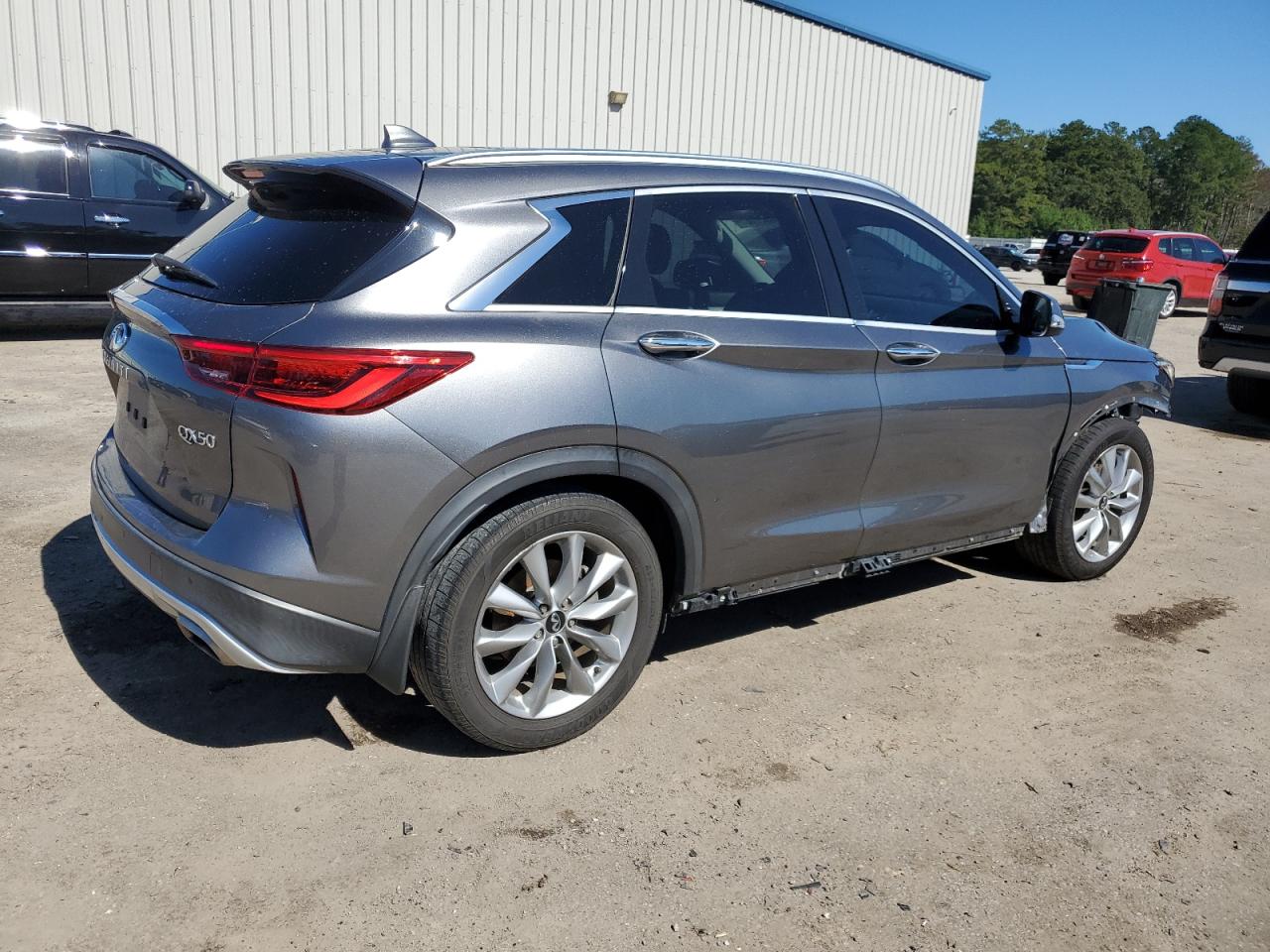 2020 Infiniti Qx50 Pure Gray vin: 3PCAJ5M1XLF115633
