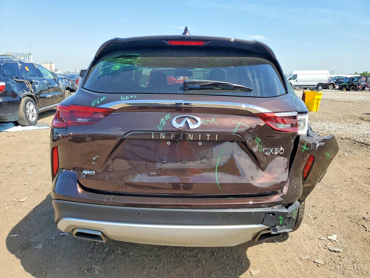 2020 Infiniti Qx50 Luxe Brown vin: 3PCAJ5M30LF111429