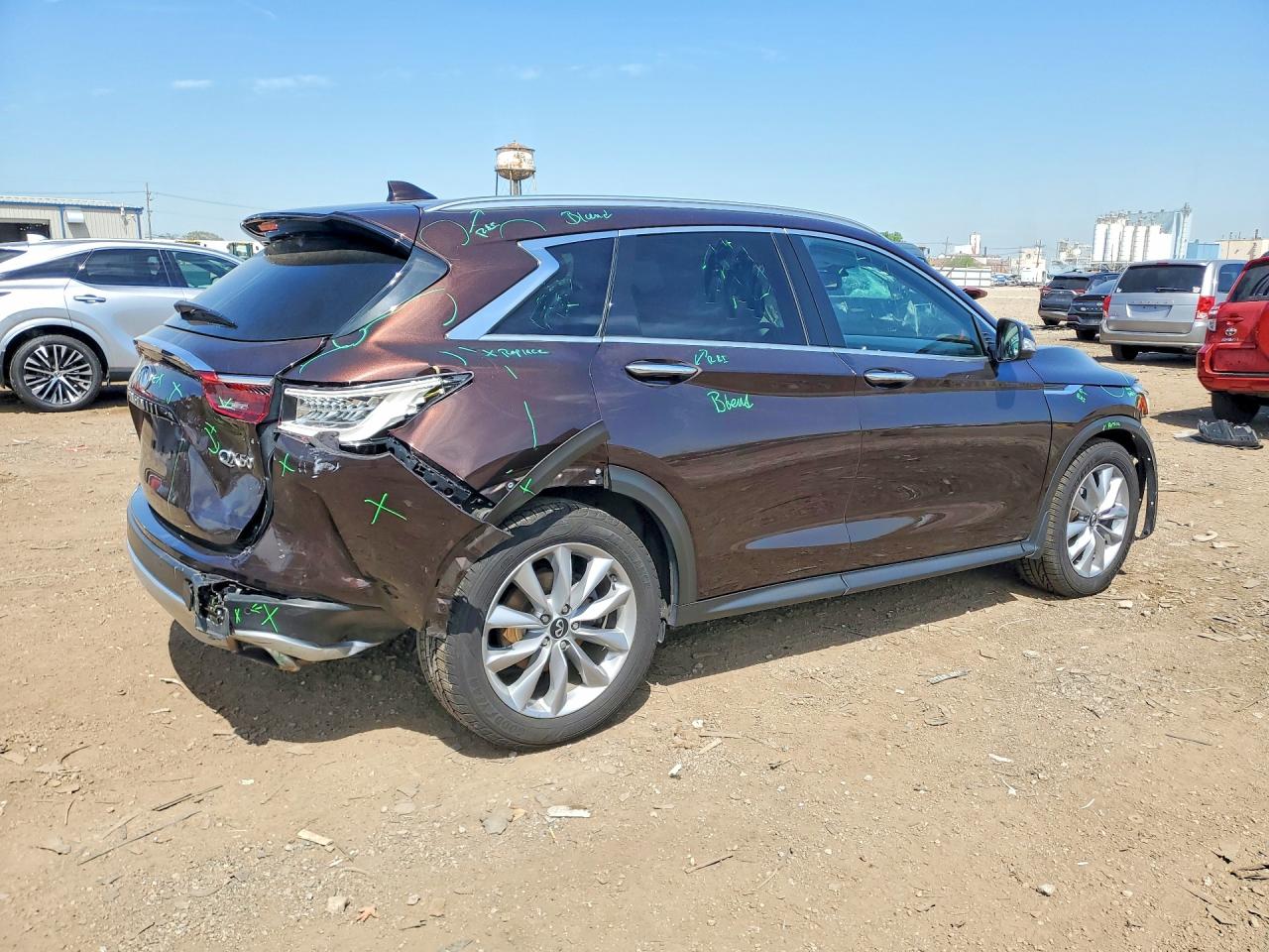 2020 Infiniti Qx50 Luxe Brown vin: 3PCAJ5M30LF111429