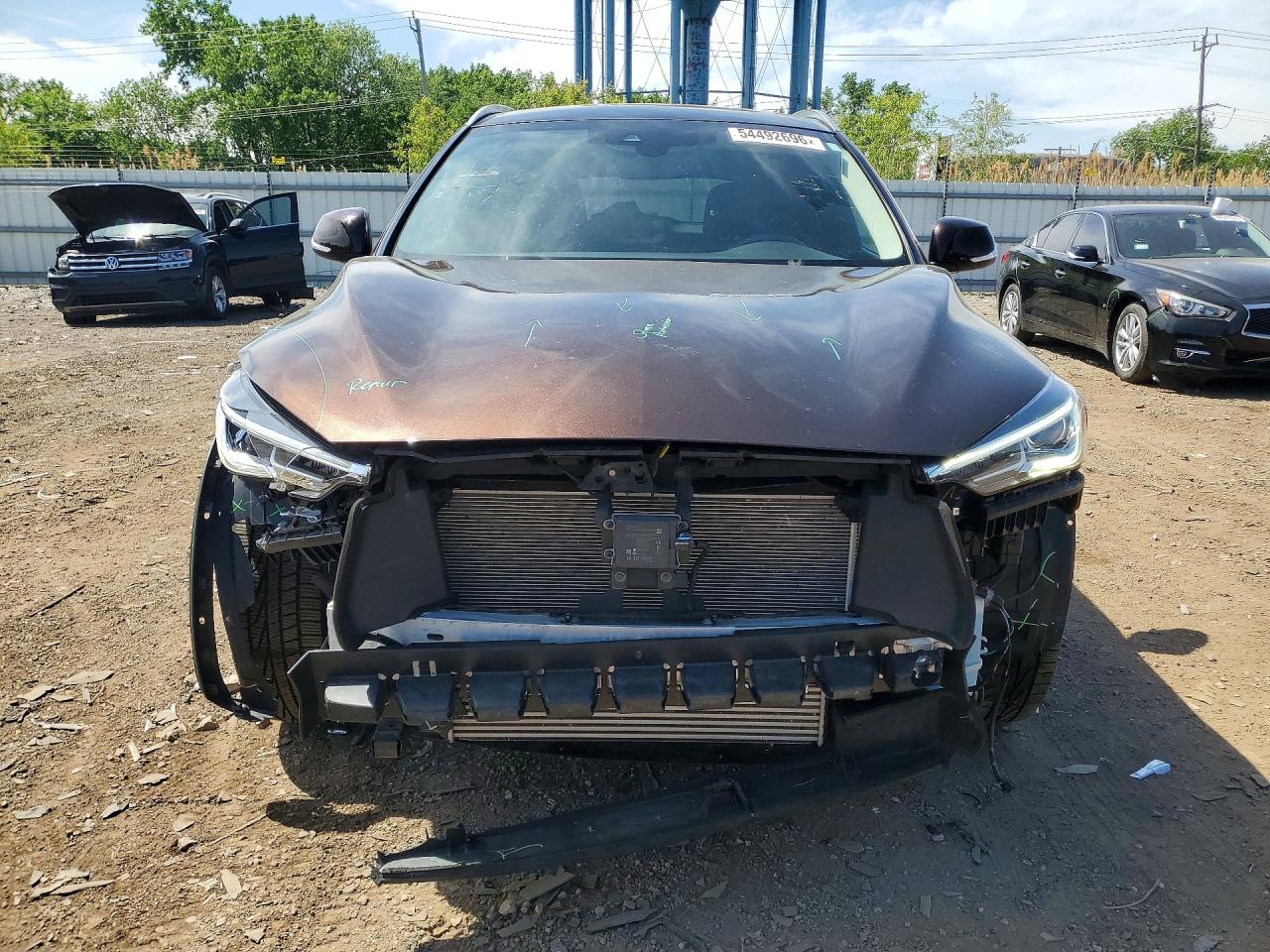 2020 Infiniti Qx50 Luxe Brown vin: 3PCAJ5M30LF111429