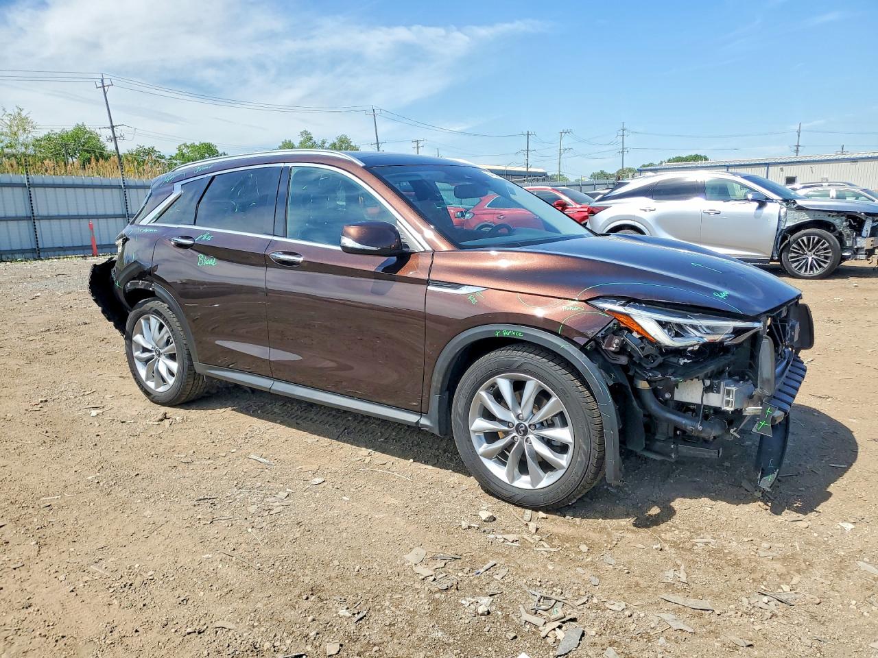 2020 Infiniti Qx50 Luxe Brown vin: 3PCAJ5M30LF111429