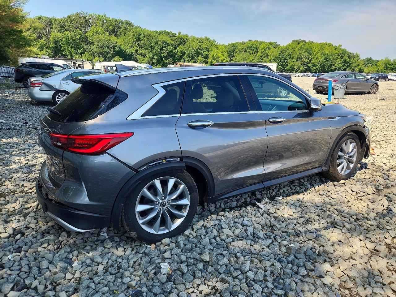 2019 Infiniti Qx50 Essential Gray vin: 3PCAJ5M31KF147418
