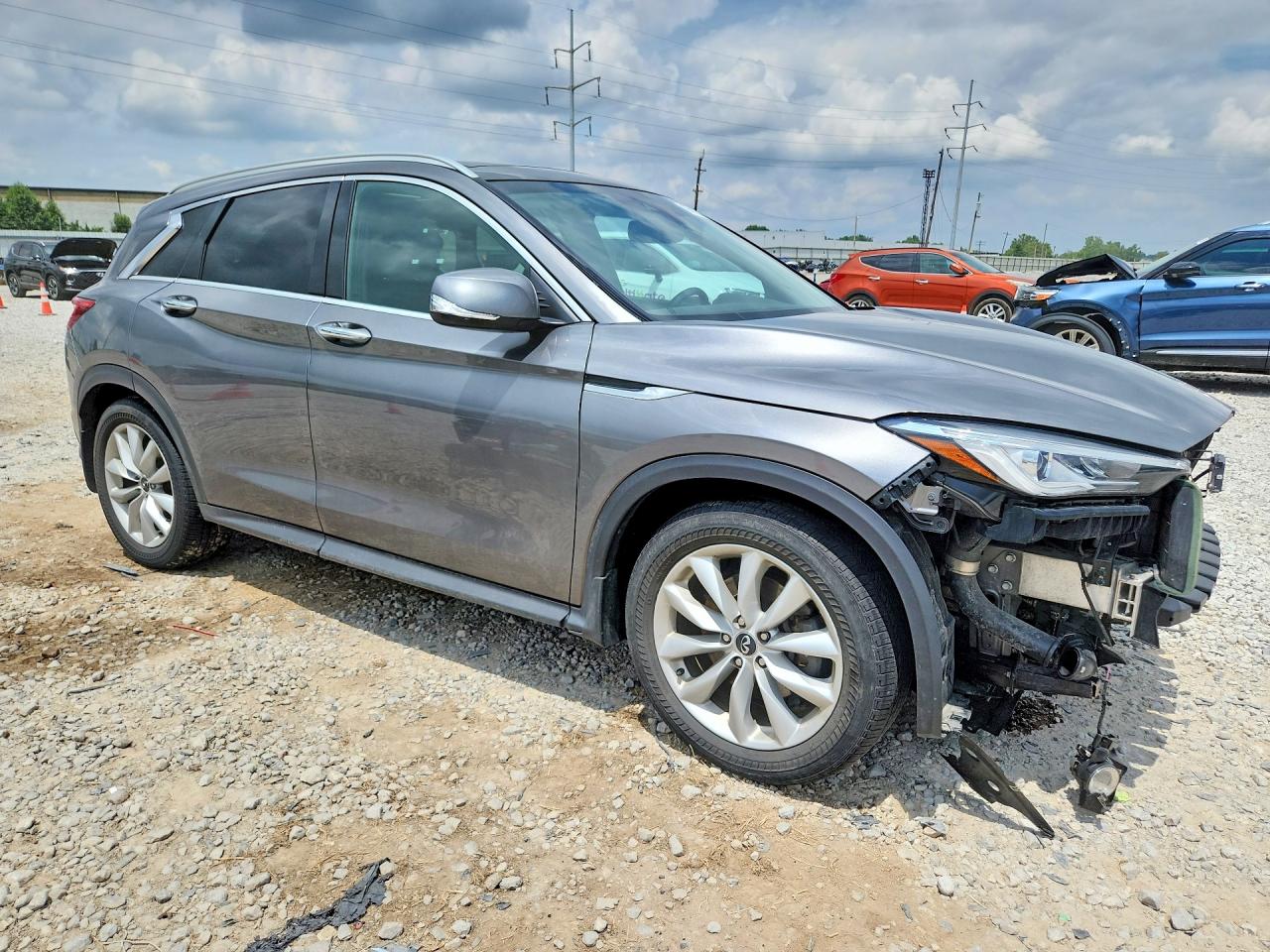2019 Infiniti Qx50 Luxe Gray vin: 3PCAJ5M32KF117957