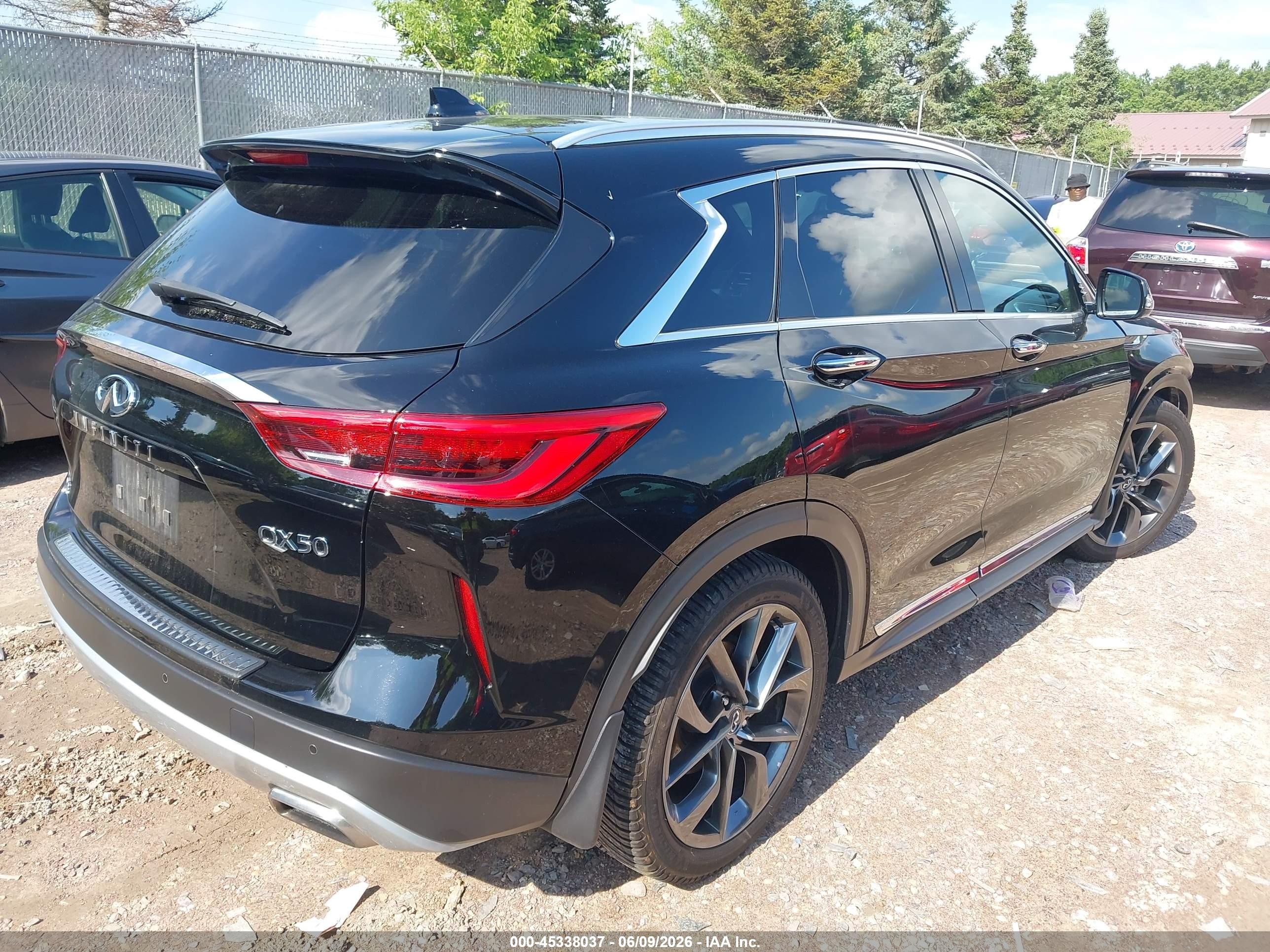 2019 Infiniti Qx50 Essential Black vin: 3PCAJ5M32KF134208