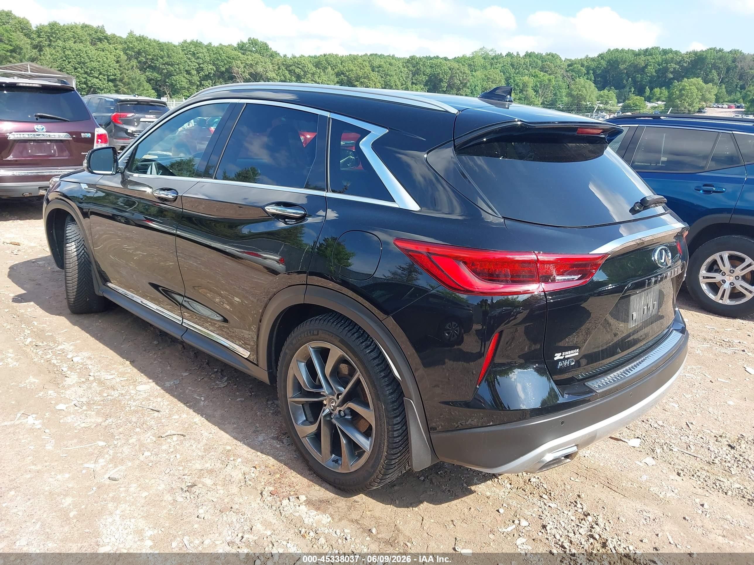 2019 Infiniti Qx50 Essential Black vin: 3PCAJ5M32KF134208