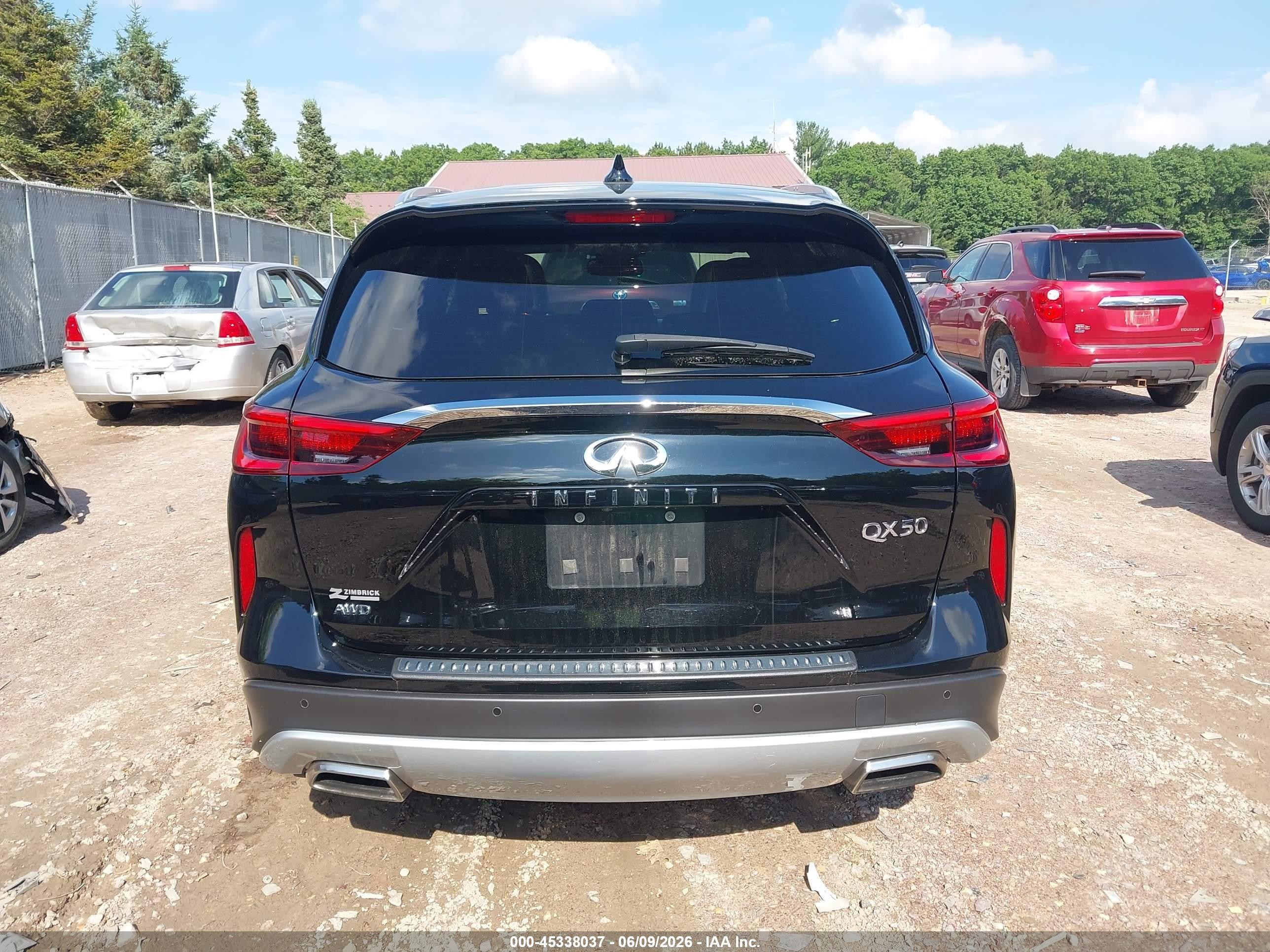 2019 Infiniti Qx50 Essential Black vin: 3PCAJ5M32KF134208