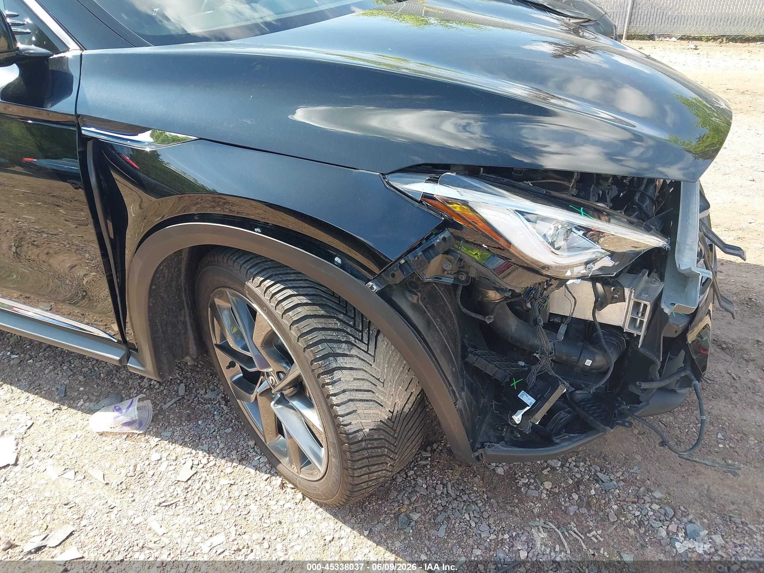 2019 Infiniti Qx50 Essential Black vin: 3PCAJ5M32KF134208