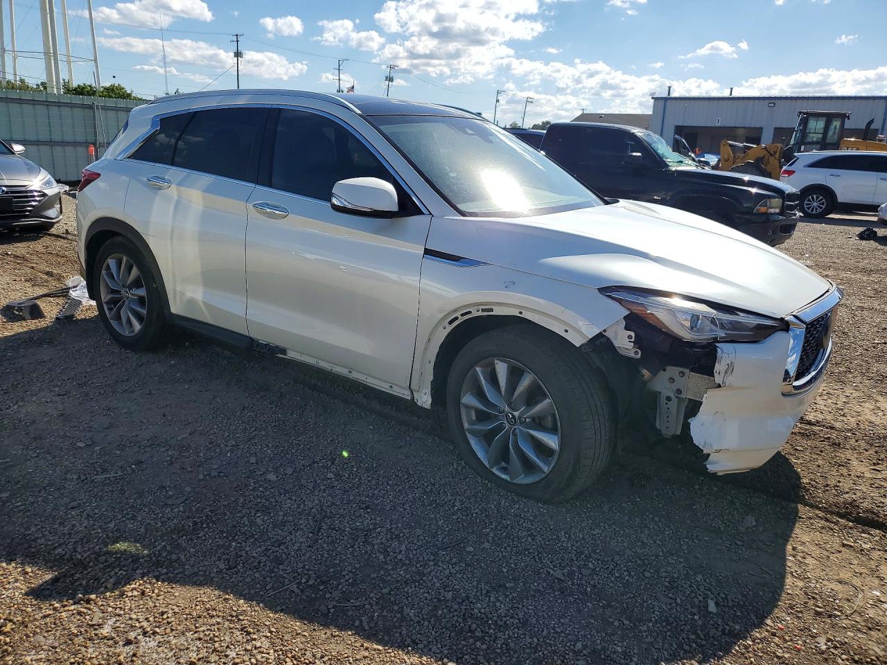2019 Infiniti Qx50 Luxe White vin: 3PCAJ5M33KF137067