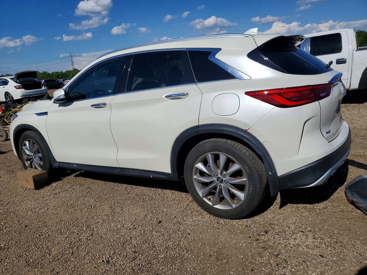 2019 Infiniti Qx50 Luxe White vin: 3PCAJ5M33KF137067