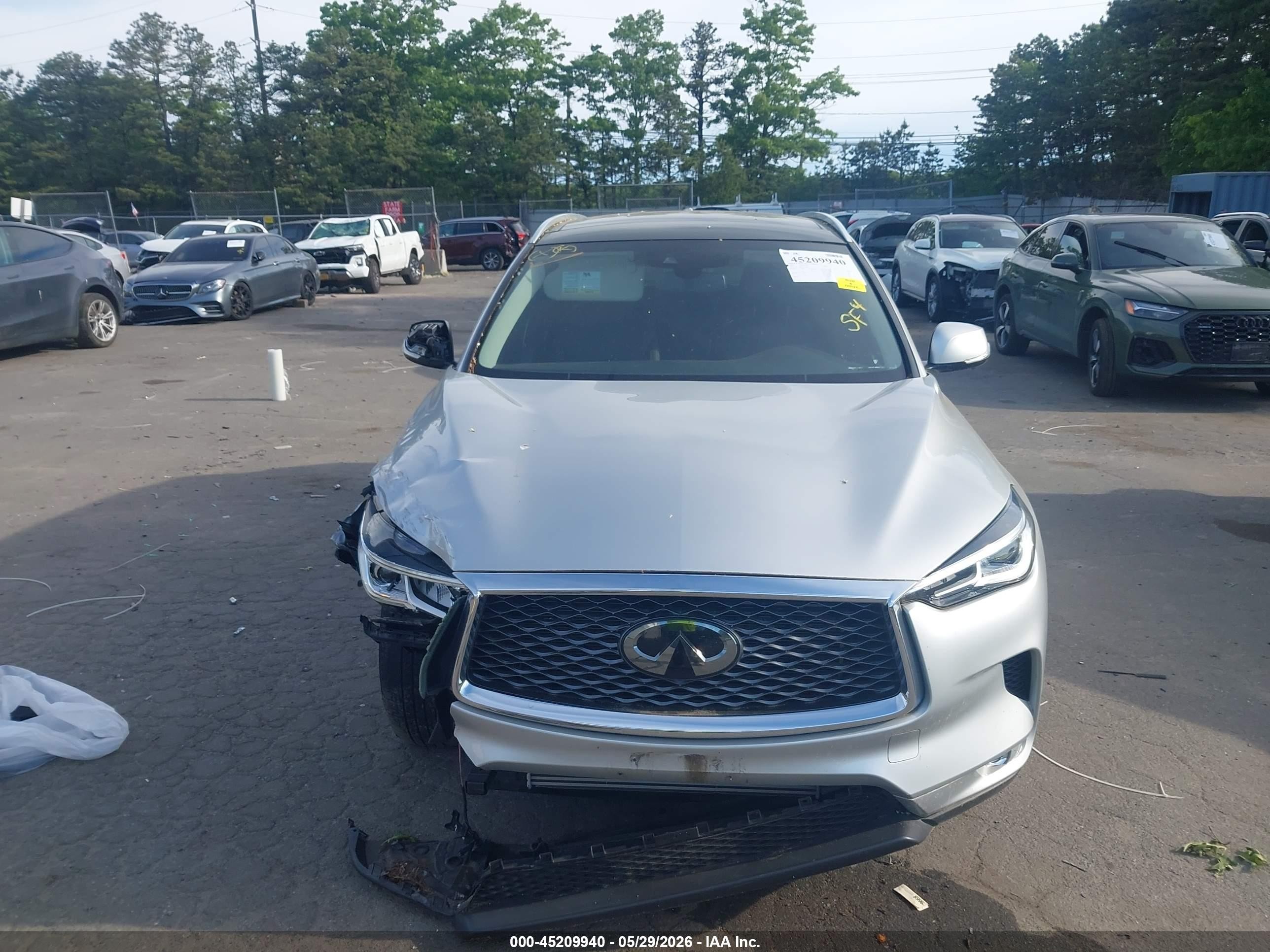 2020 Infiniti Qx50 Luxe Awd Silver vin: 3PCAJ5M33LF100571