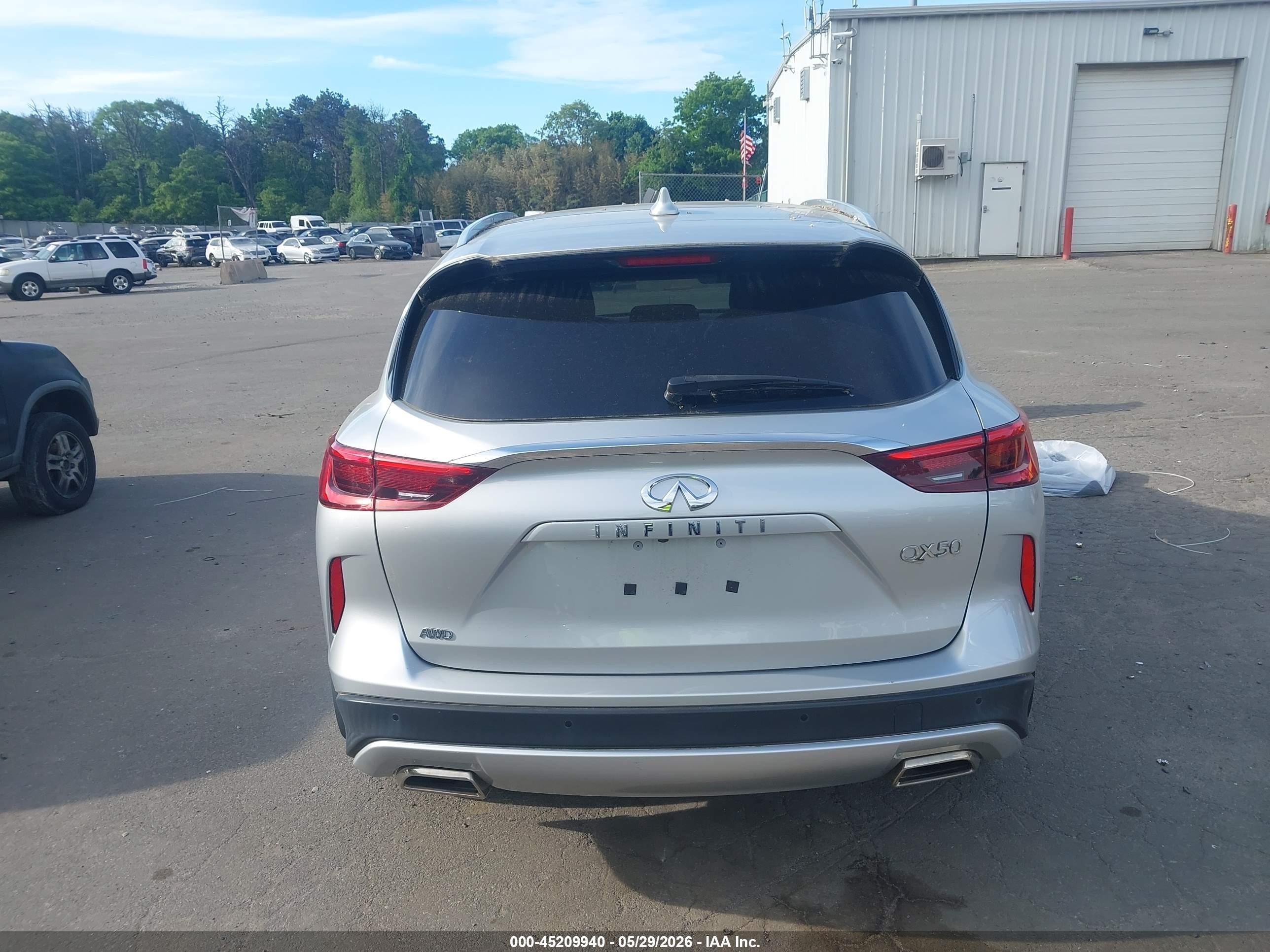 2020 Infiniti Qx50 Luxe Awd Silver vin: 3PCAJ5M33LF100571