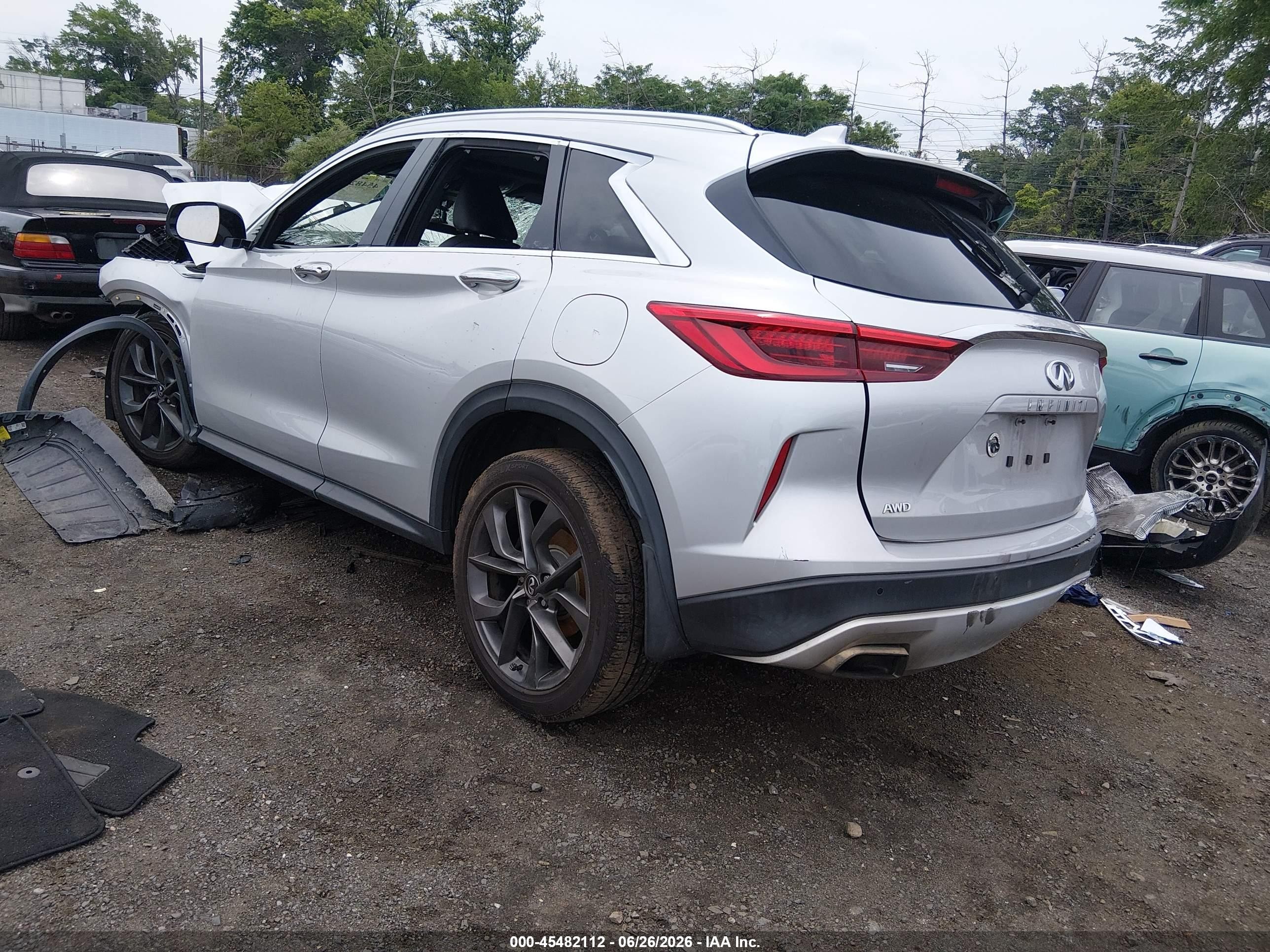 2019 Infiniti Qx50   Silver vin: 3PCAJ5M34KF147171