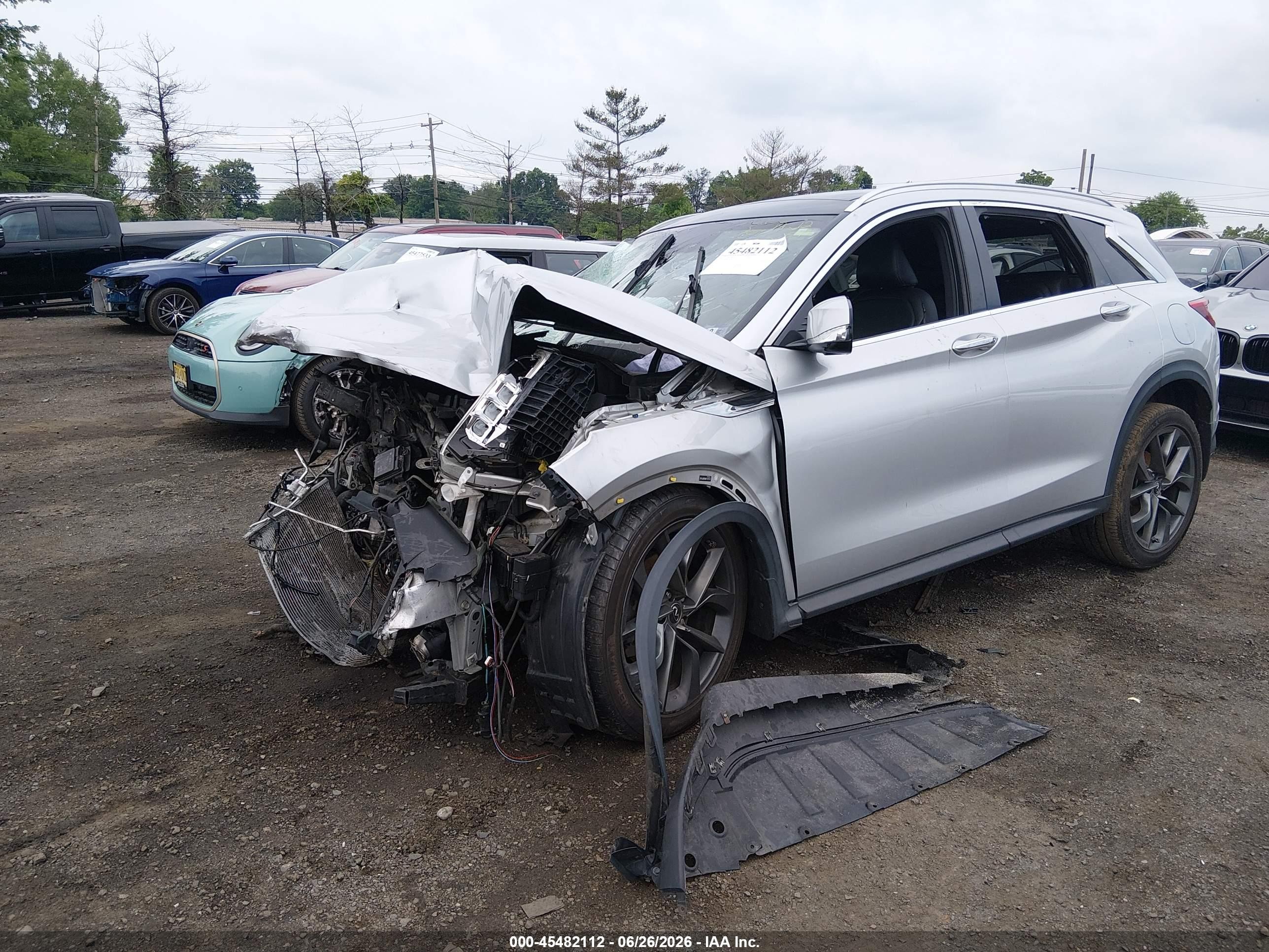 2019 Infiniti Qx50   Silver vin: 3PCAJ5M34KF147171