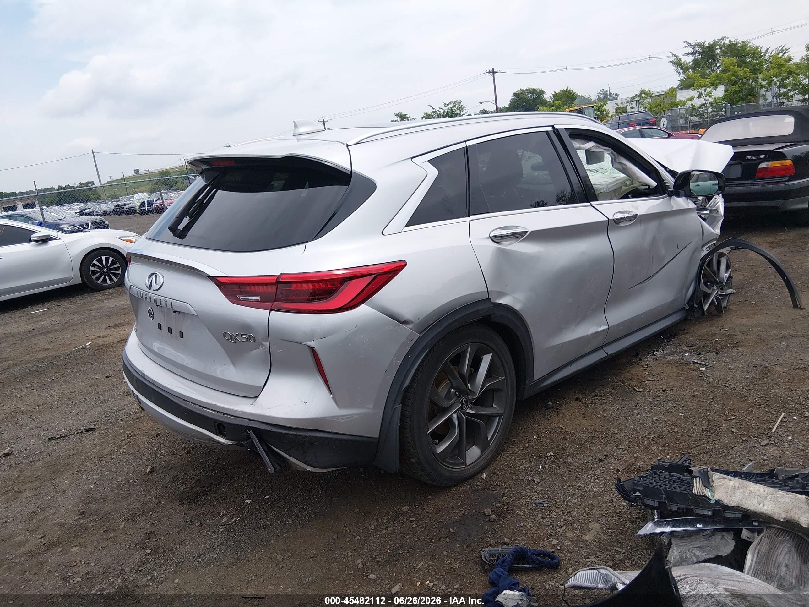 2019 Infiniti Qx50   Silver vin: 3PCAJ5M34KF147171