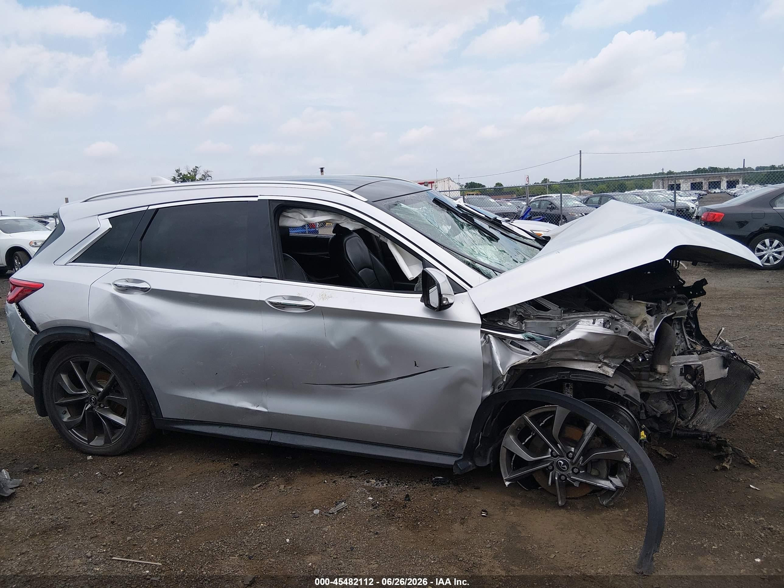 2019 Infiniti Qx50   Silver vin: 3PCAJ5M34KF147171