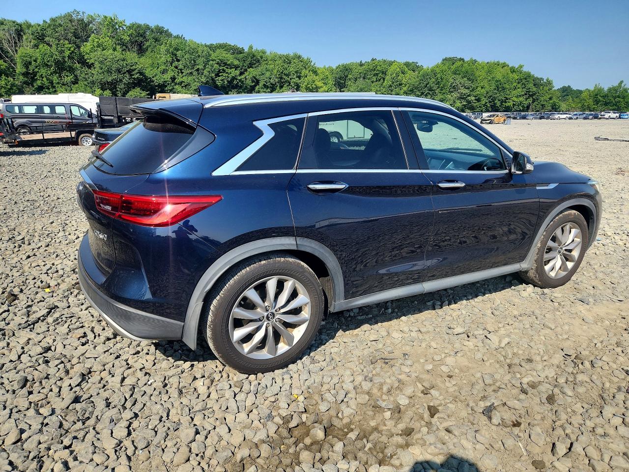 2019 Infiniti Qx50 Luxe Синий vin: 3PCAJ5M38KF147917