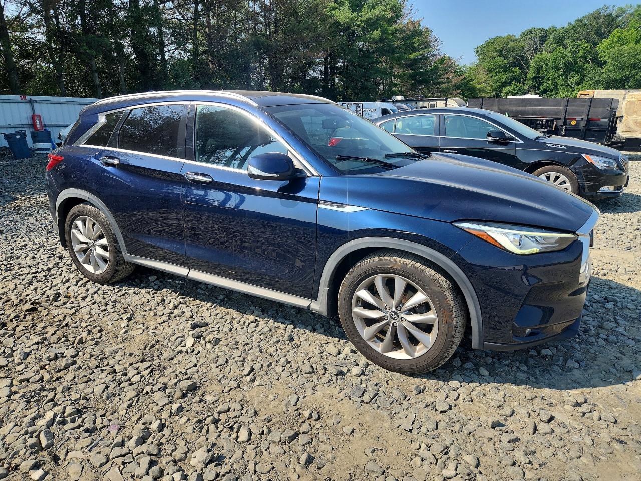 2019 Infiniti Qx50 Luxe Синий vin: 3PCAJ5M38KF147917