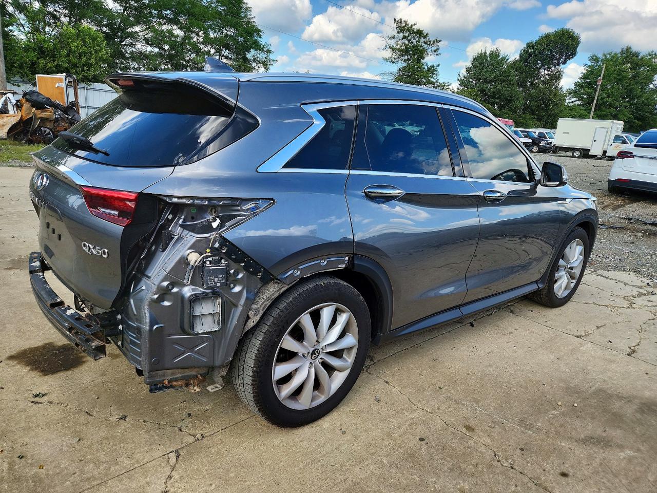 2019 Infiniti Qx50 Luxe Gray vin: 3PCAJ5M39KF122489