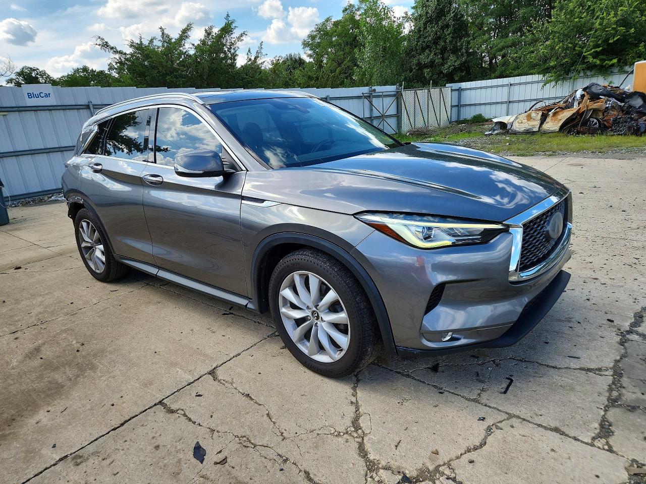 2019 Infiniti Qx50 Luxe Gray vin: 3PCAJ5M39KF122489