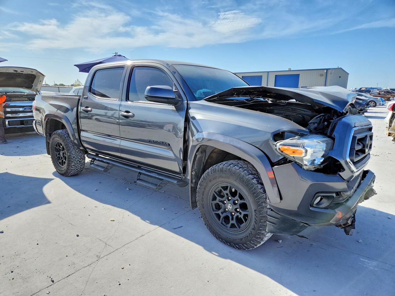 2021 Toyota Tacoma Sr5 V6 Серый vin: 3TMAZ5CN2MM159457