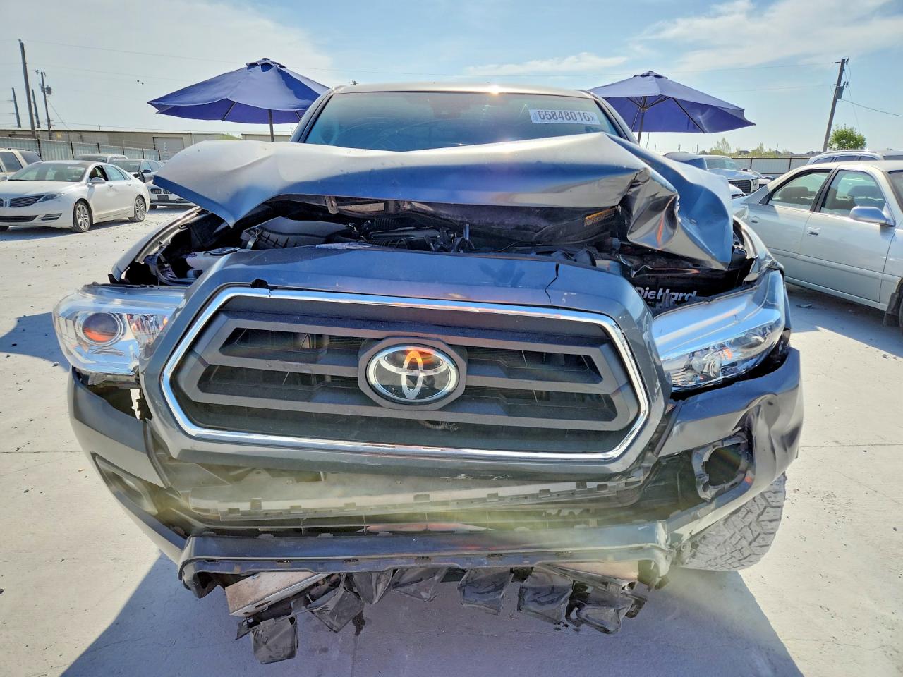 2021 Toyota Tacoma Sr5 V6 Серый vin: 3TMAZ5CN2MM159457